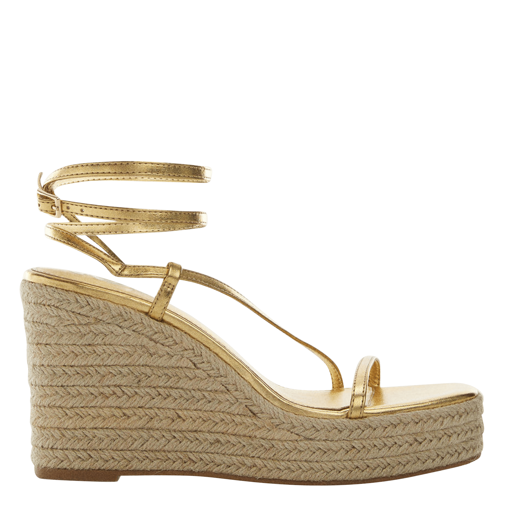 Sandales compensées à lanières  DoréMANGO