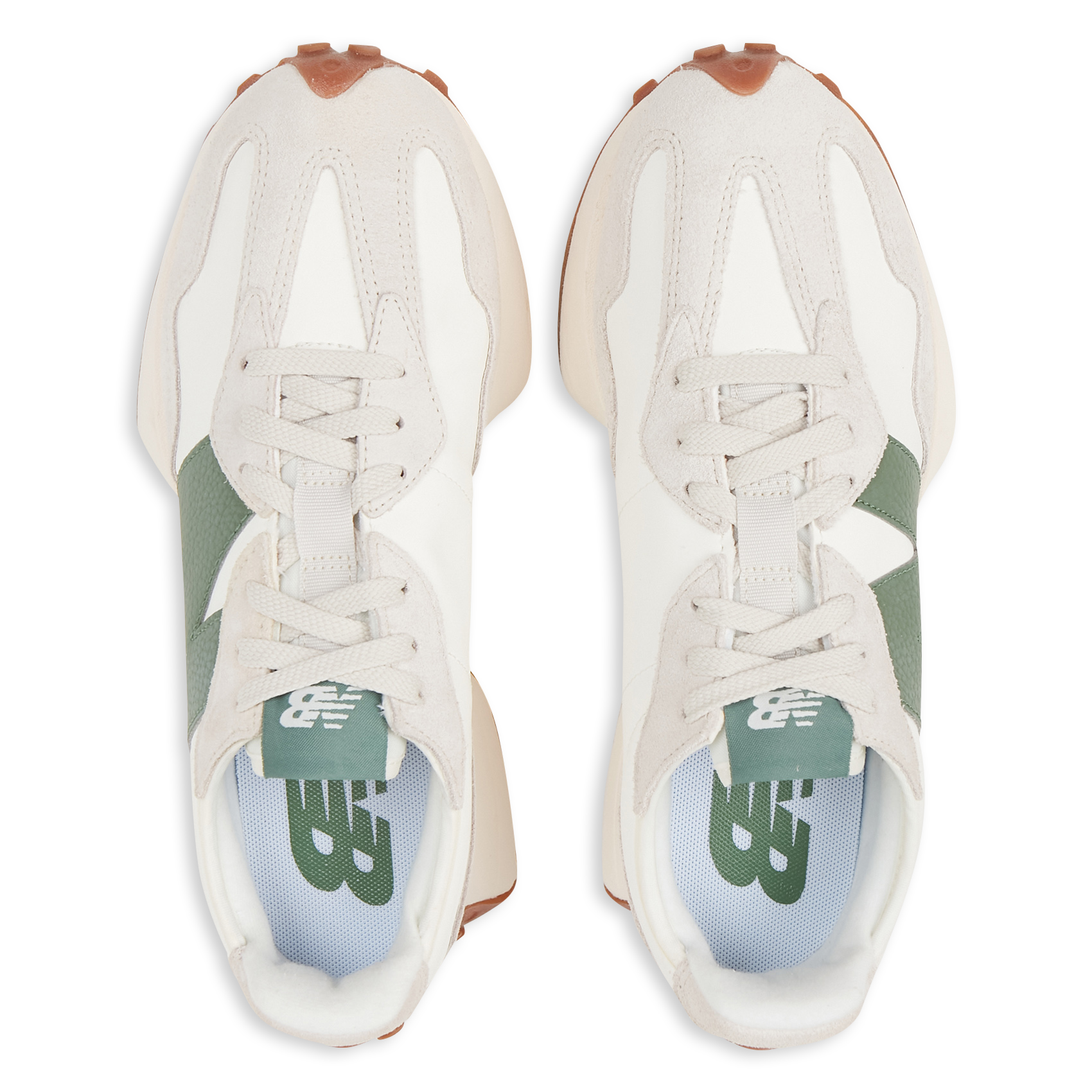 Low-top leather trainers NEW BALANCE Beige