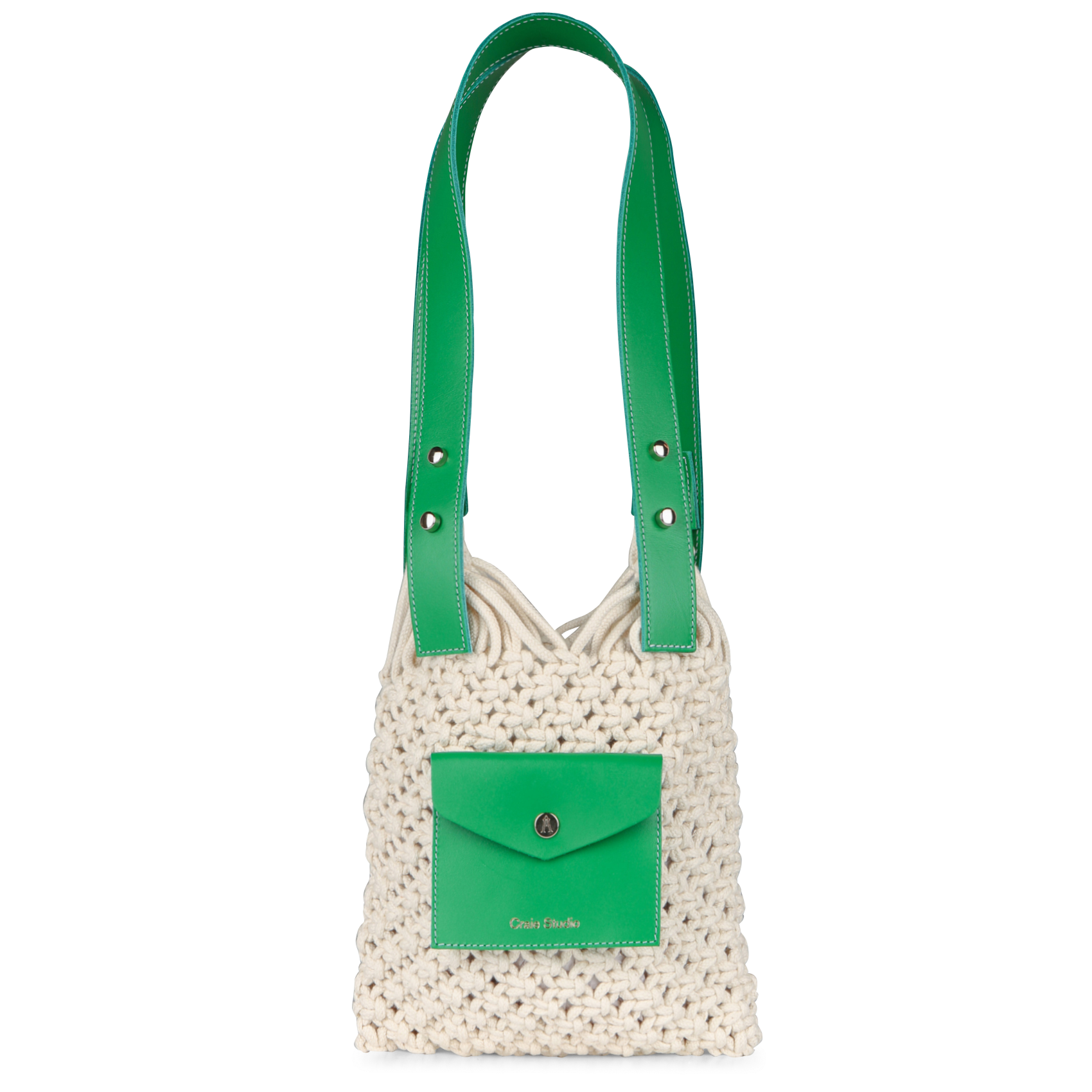 Sac porté épaule macramé en coton mélangé CRAIE STUDIO