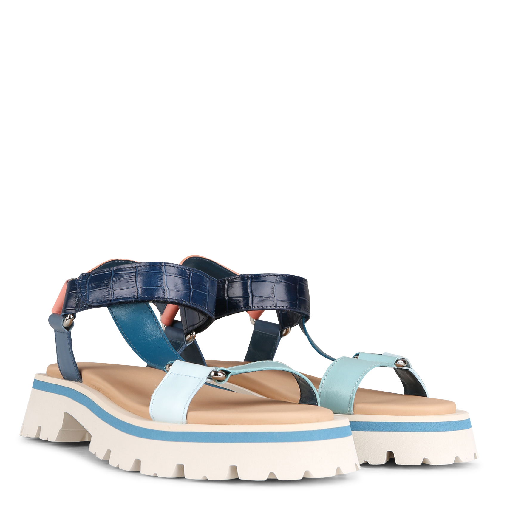 Leren sandalen met profielzool PAUL SMITH Veelkleurig