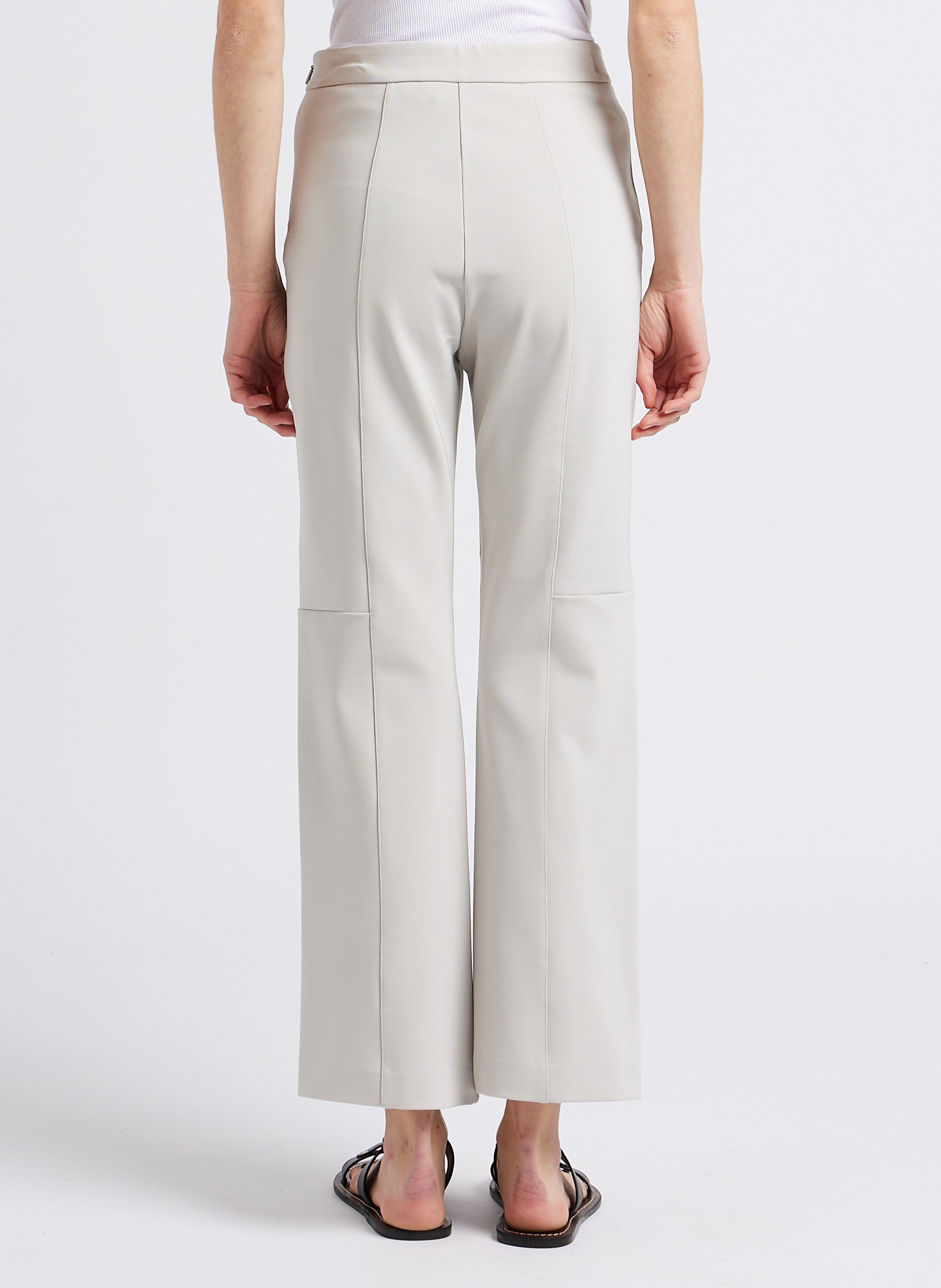 Front-pleated high-waist pants MAX MARA LEISURE Grey