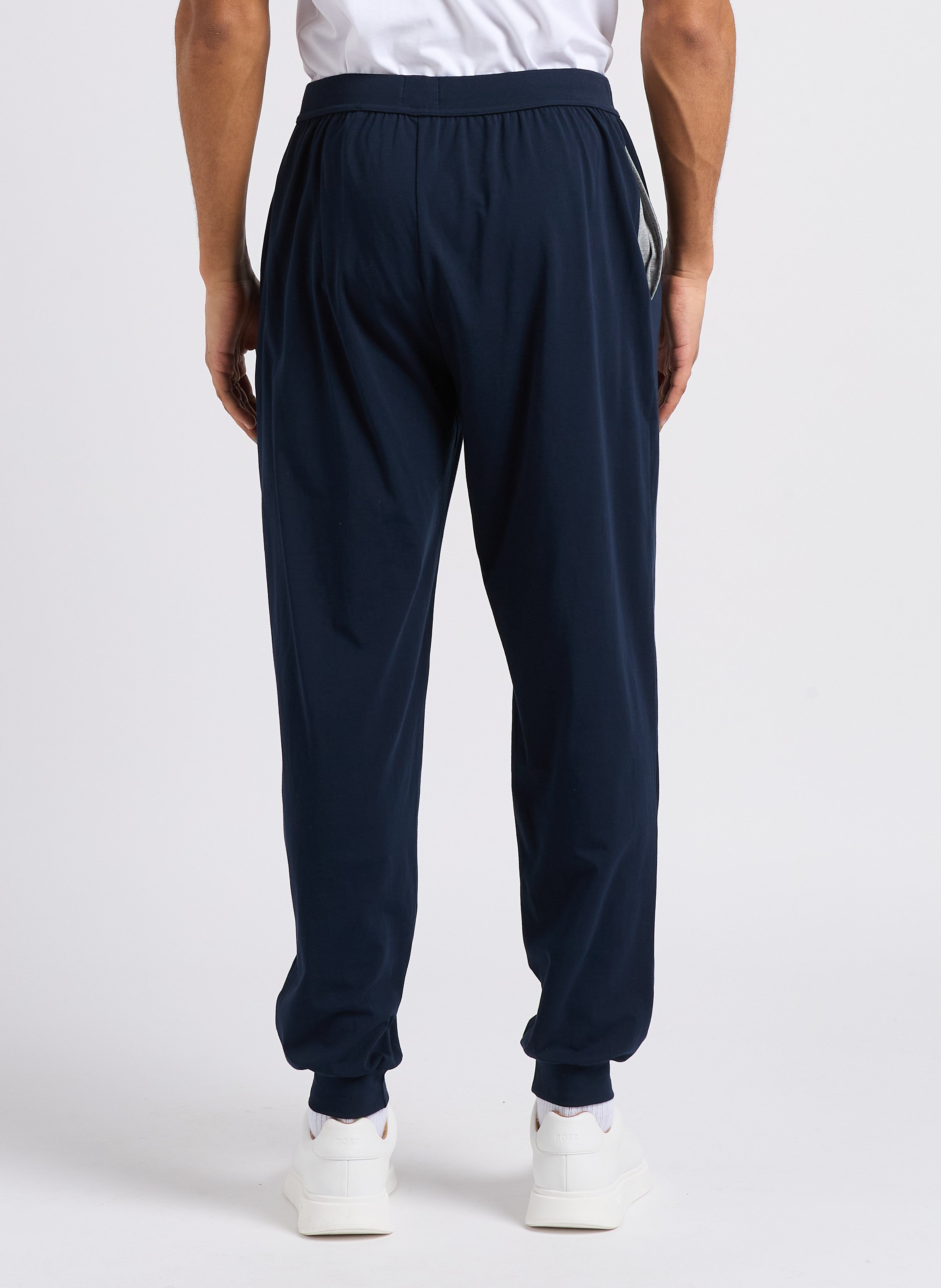 Straight-leg cotton track pants BOSS Blue