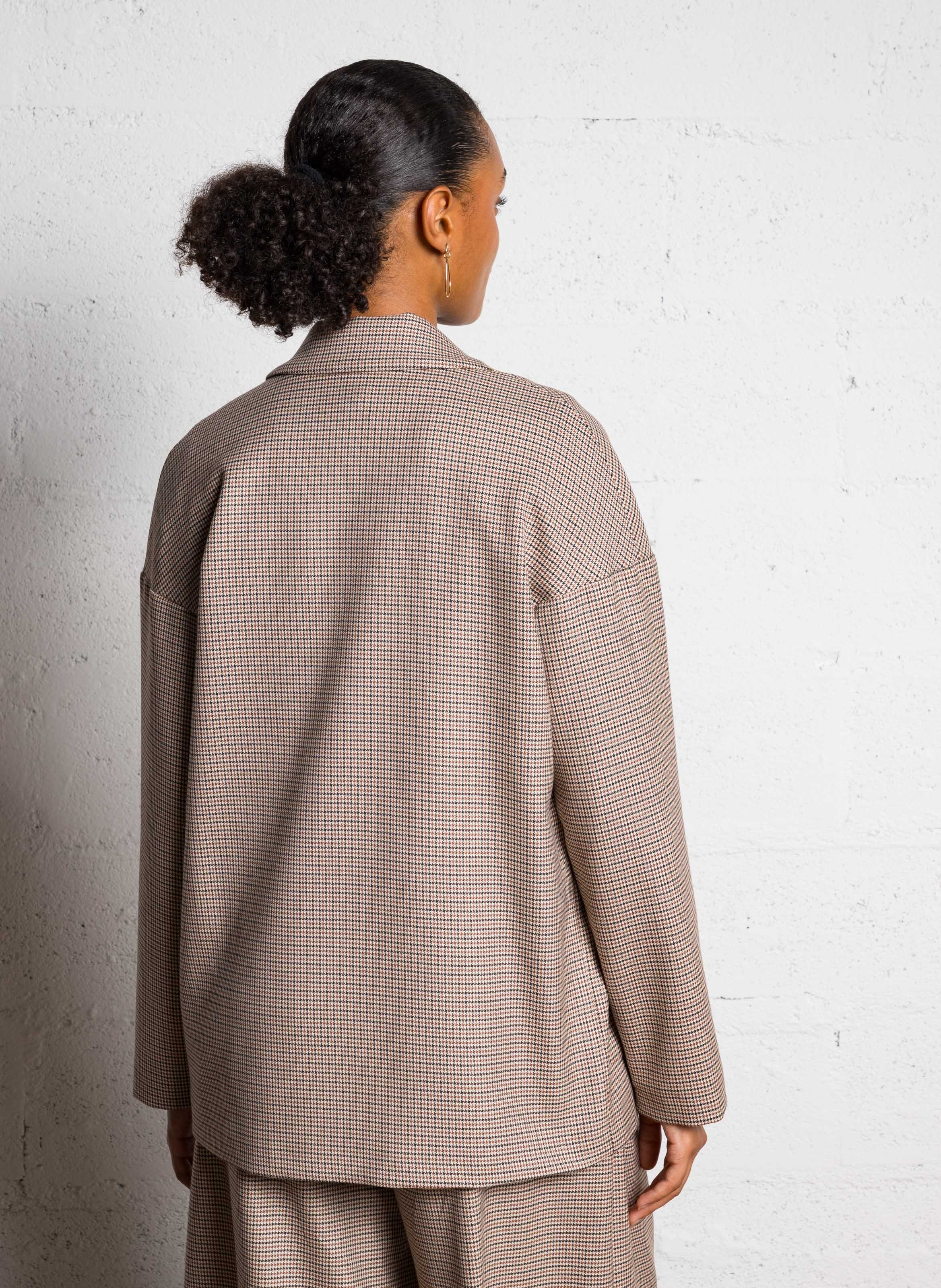 Oversized printed blazer IMPERIAL Beige