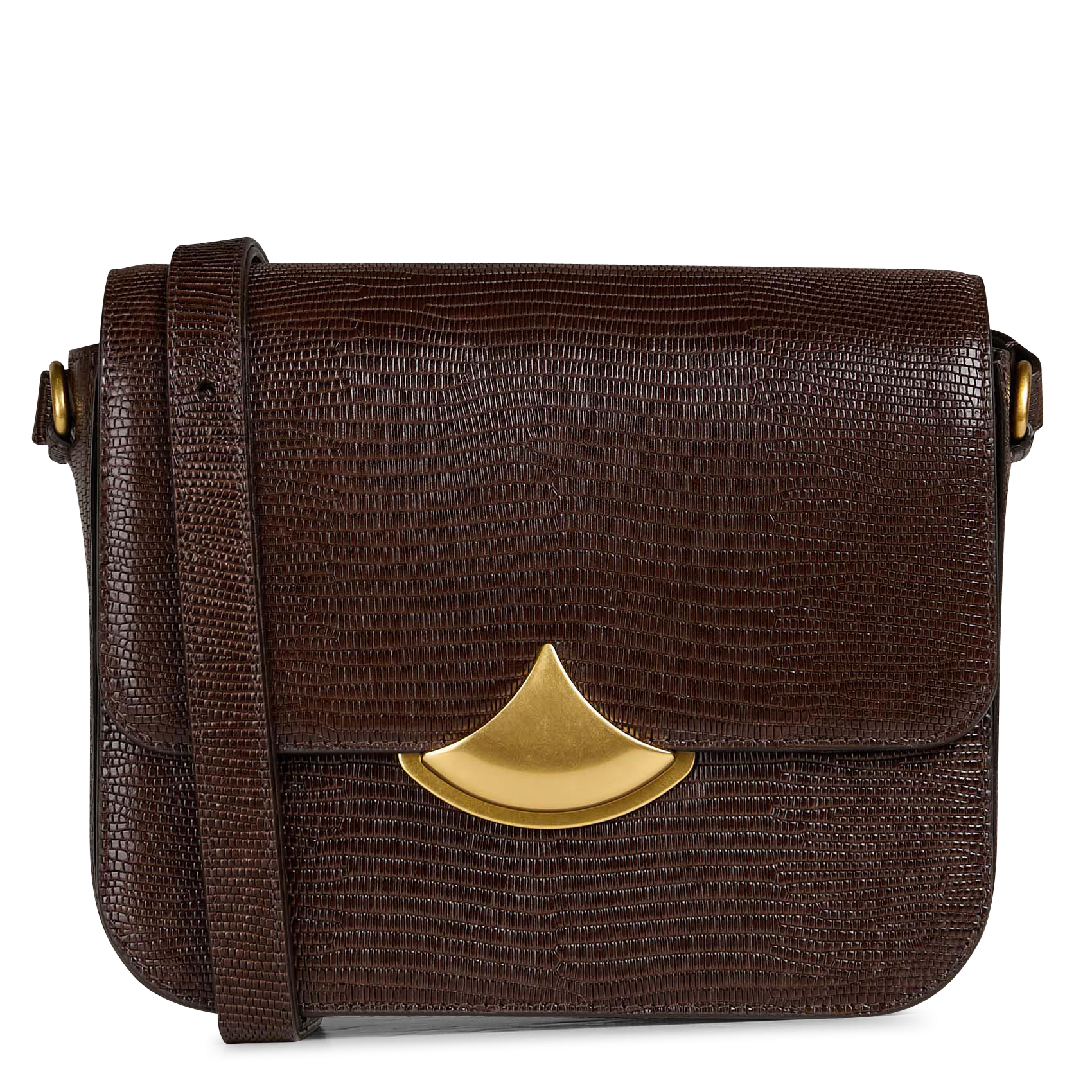 Sac bandoulière en cuir SESSUN Marron