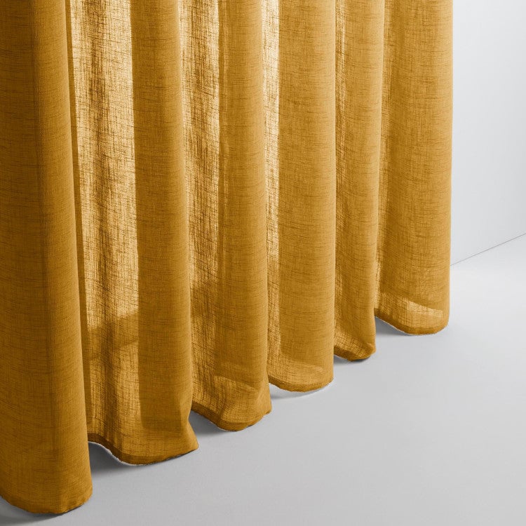 MILOS - Net curtain with eyelets MADURA Yellow