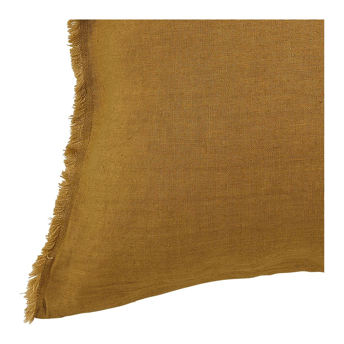 Linen cushion cover BLANC D'IVOIRE Yellow