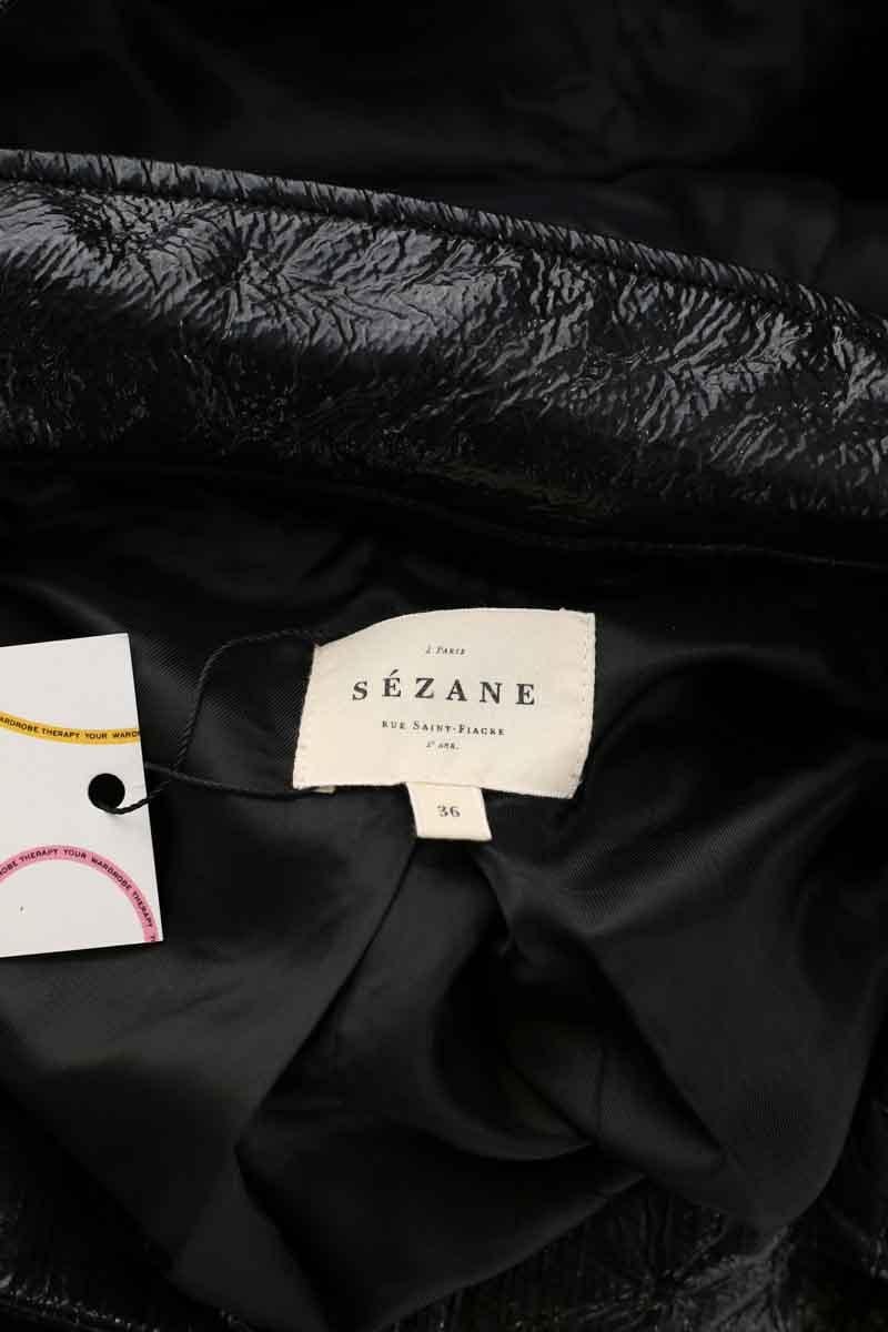 Cotton coat SEZANE - Seconde main Black