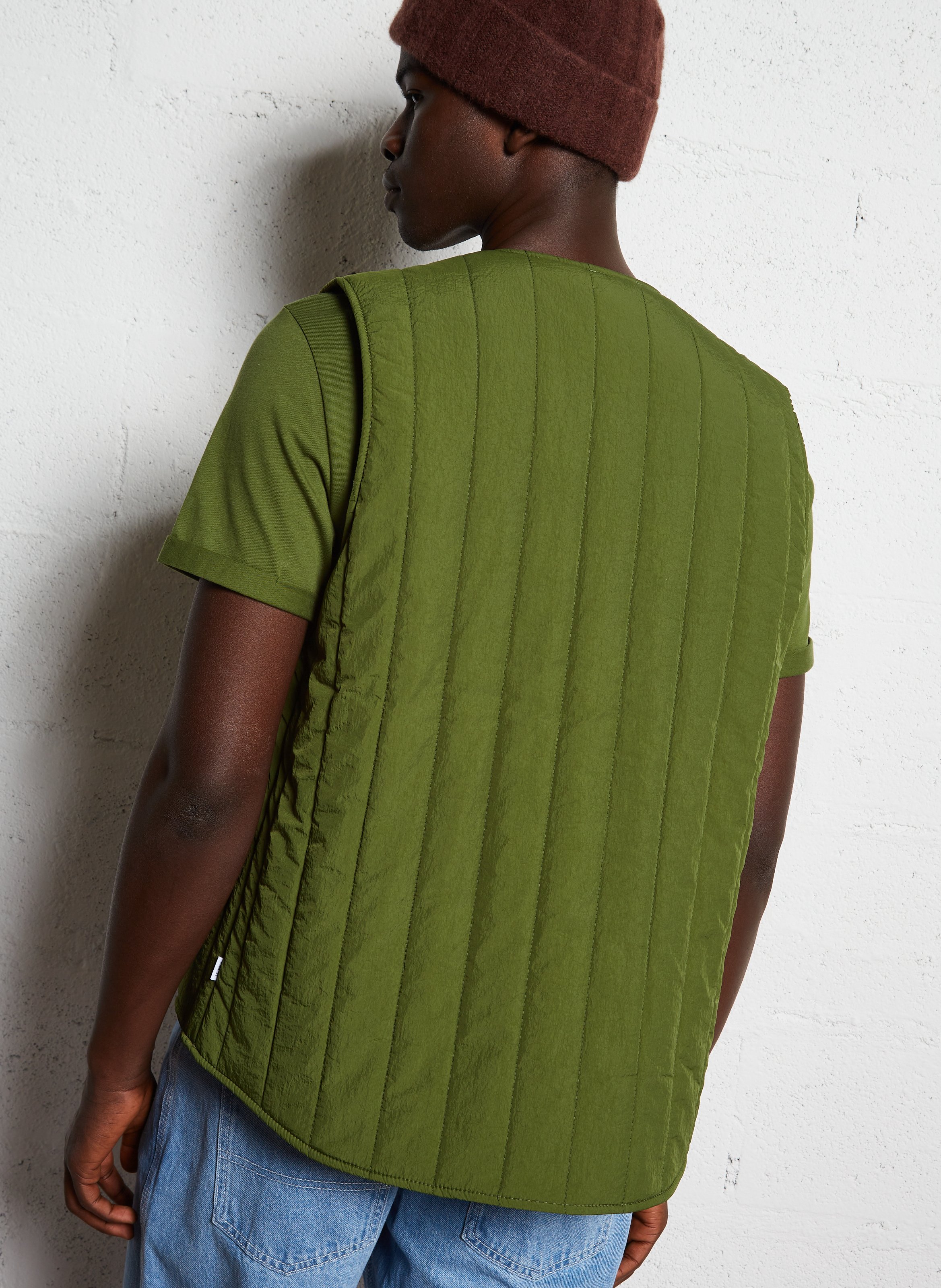 Veste col V LES DEUX Vert