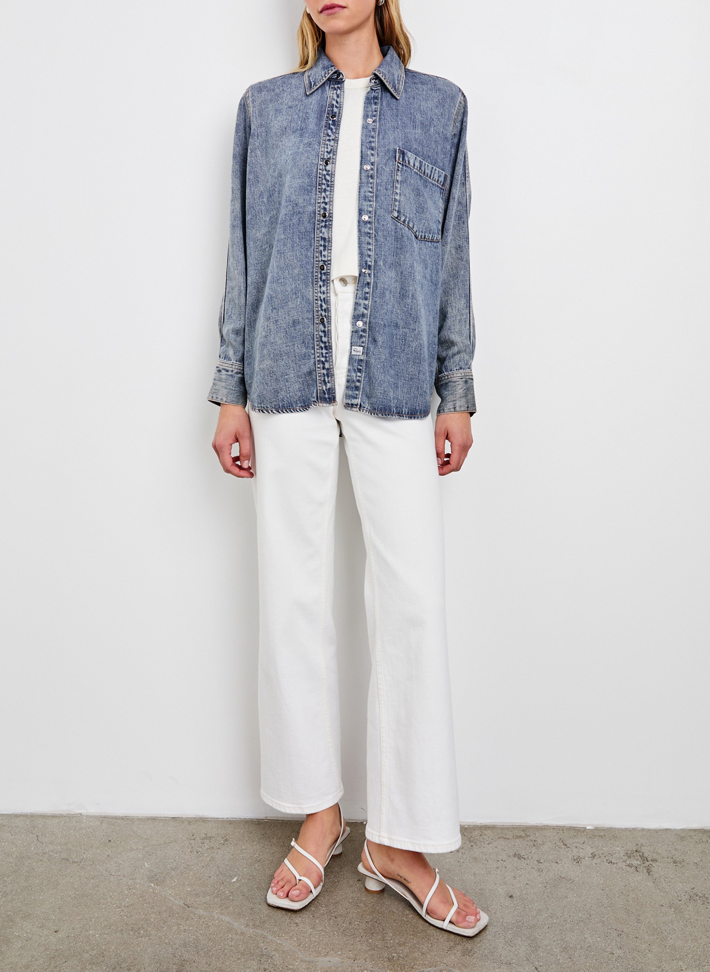 Chemise col classique RAILS Blue