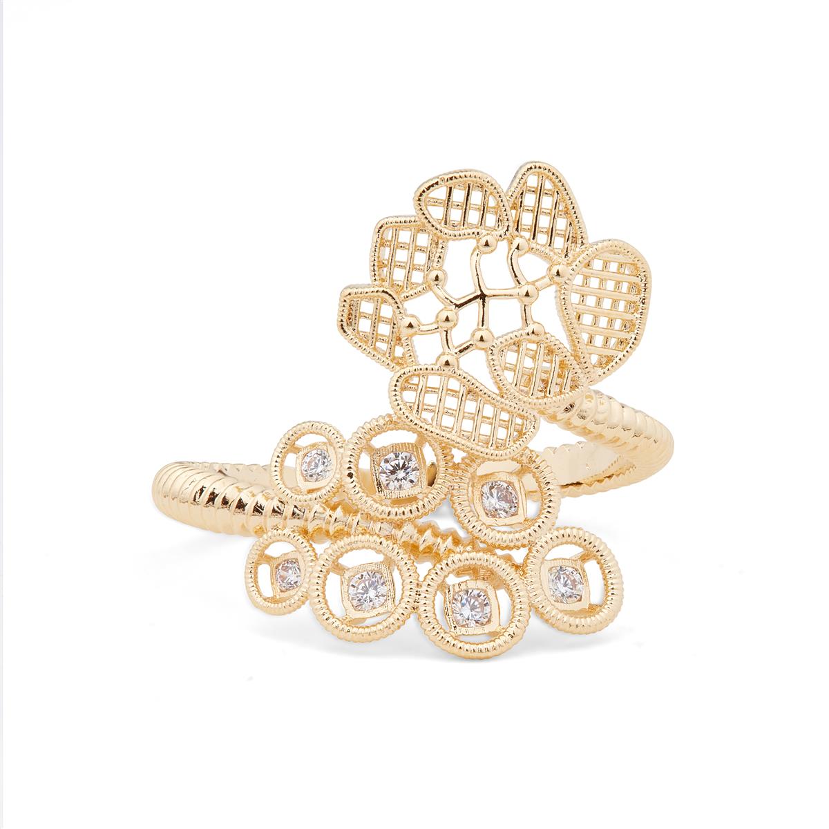 Adjustable gold wire ring LES NEREIDES Yellow