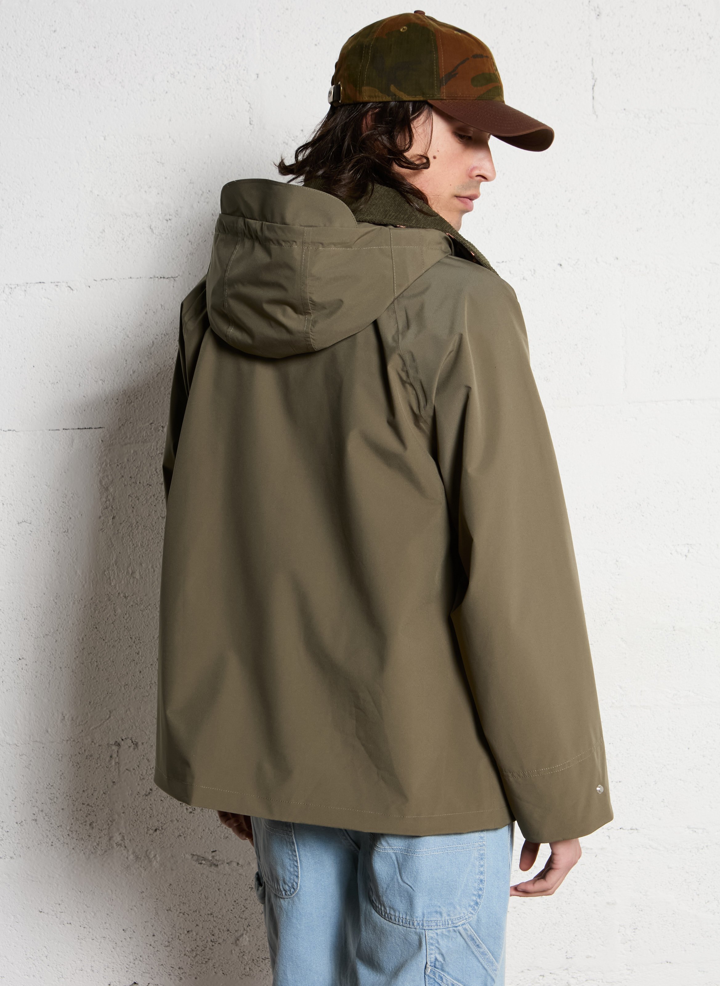 Oversized regenjas met klassieke kraag FLOTTE Groen