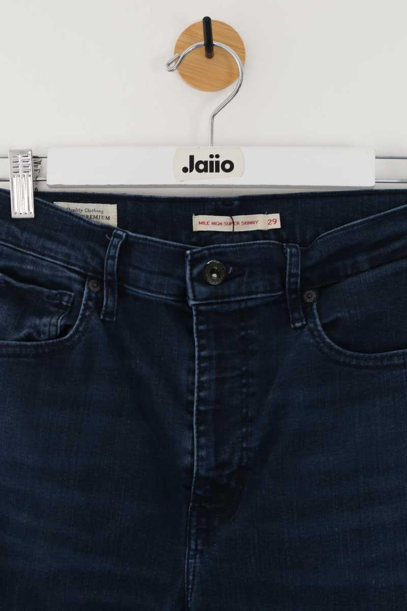 Cotton skinny jeans LEVI'S - Seconde main Blue