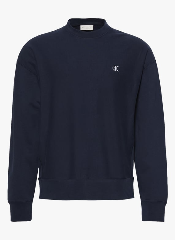 Sweat Blanc/Bleu Homme Le Coq Sportif Tri Crew | Espace des marques Sweat Blanc/Bleu Homme Le Coq Sportif Tri Crew | Espace des marques