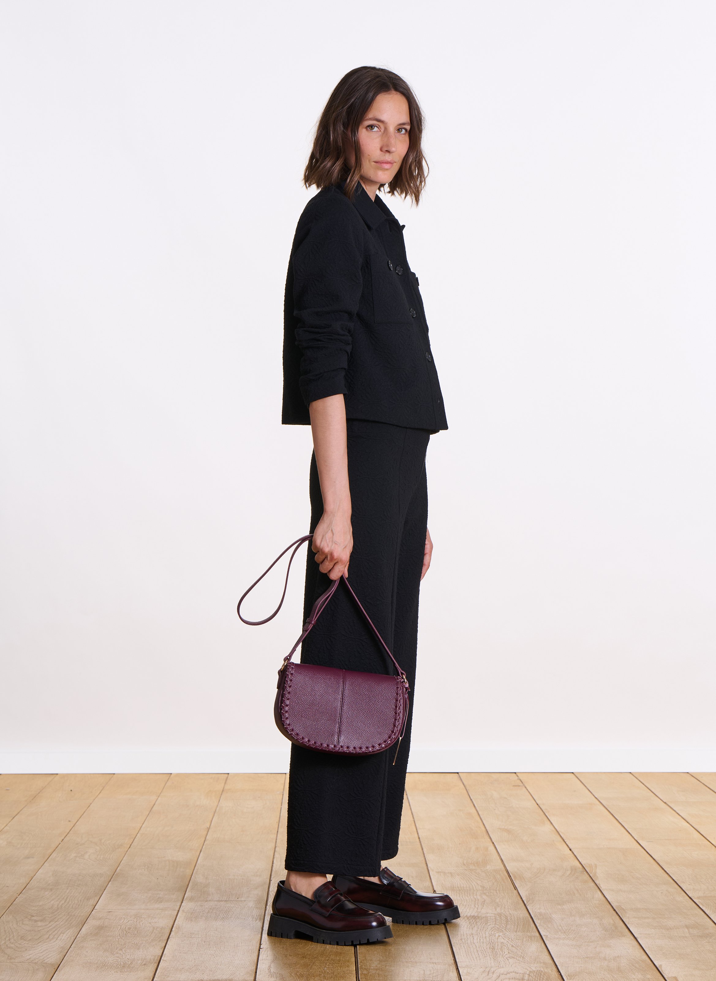 Dori leather shoulder bag LA FEE MARABOUTEE Red