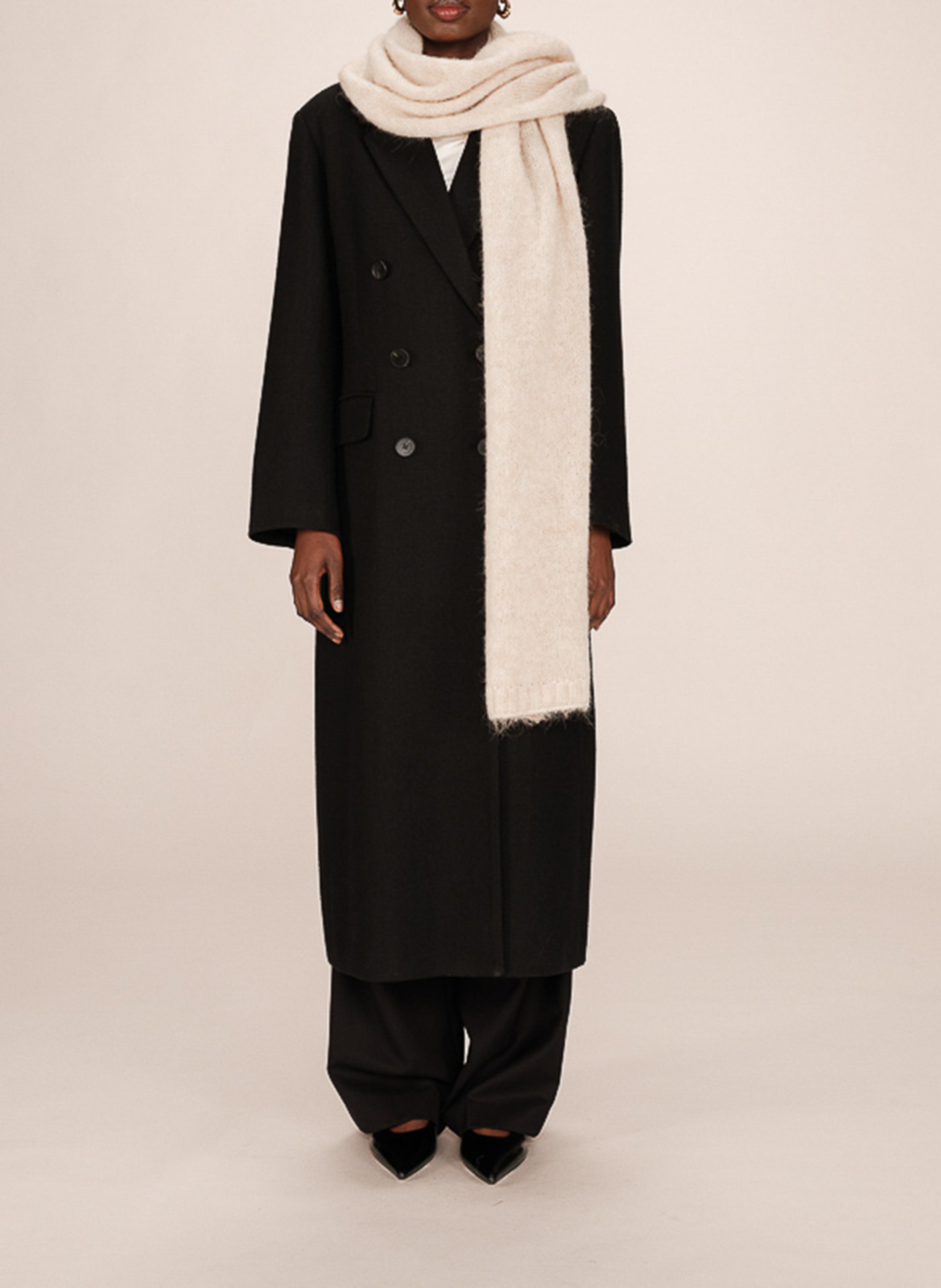 Schal aus Wolle und Seide GRACE ET MILA Gelb