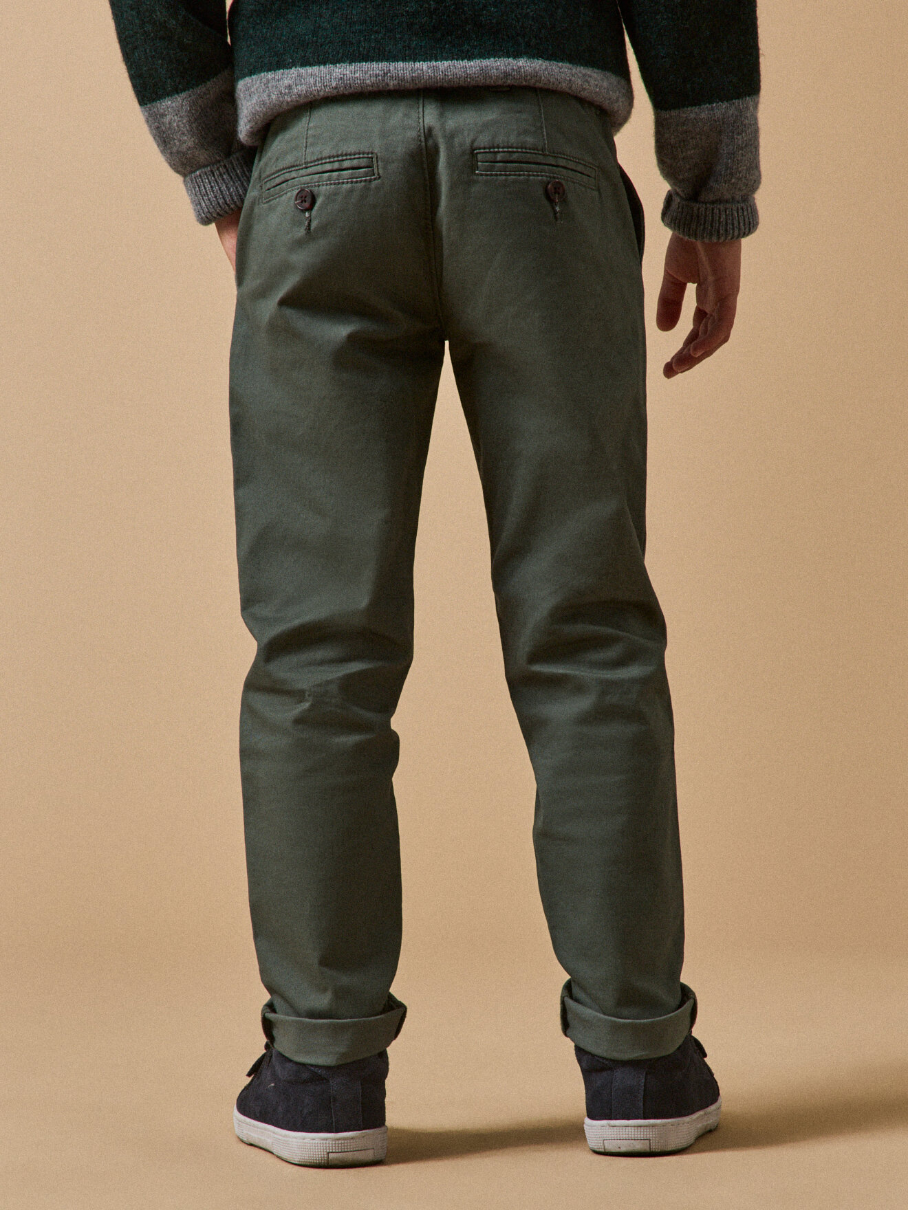 Chino trousers CYRILLUS Green