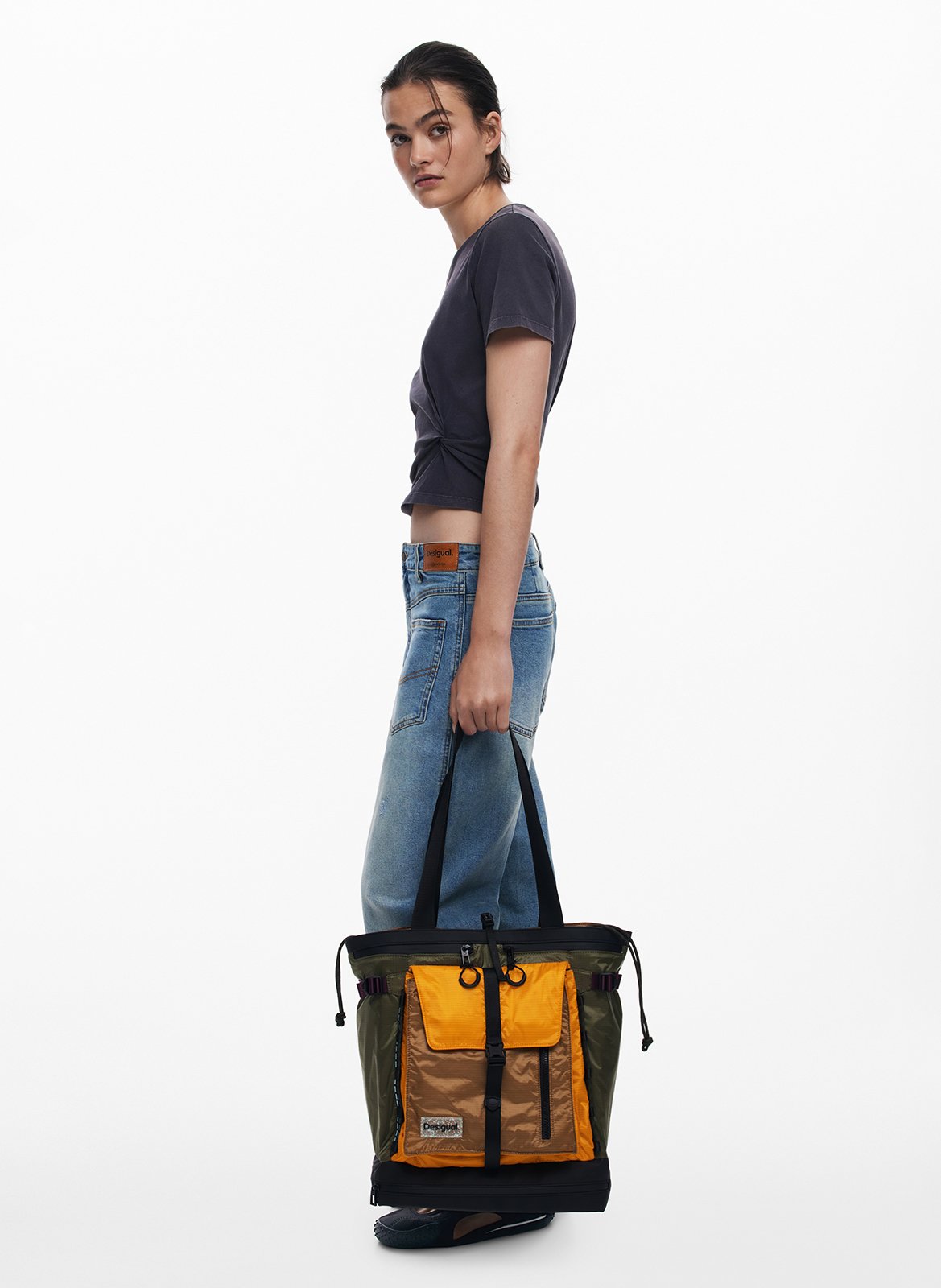 Grand sac à dos tote DESIGUAL Vert