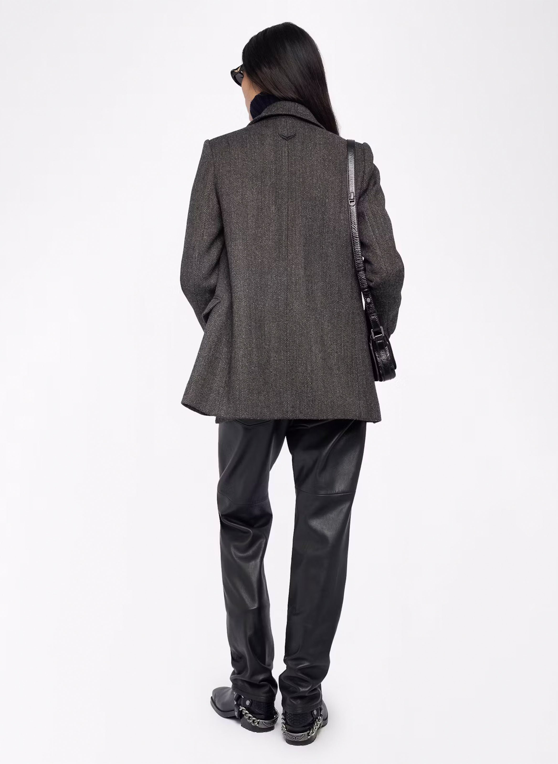 Cappotto con revers in misto lana ZADIG&VOLTAIRE Marrone