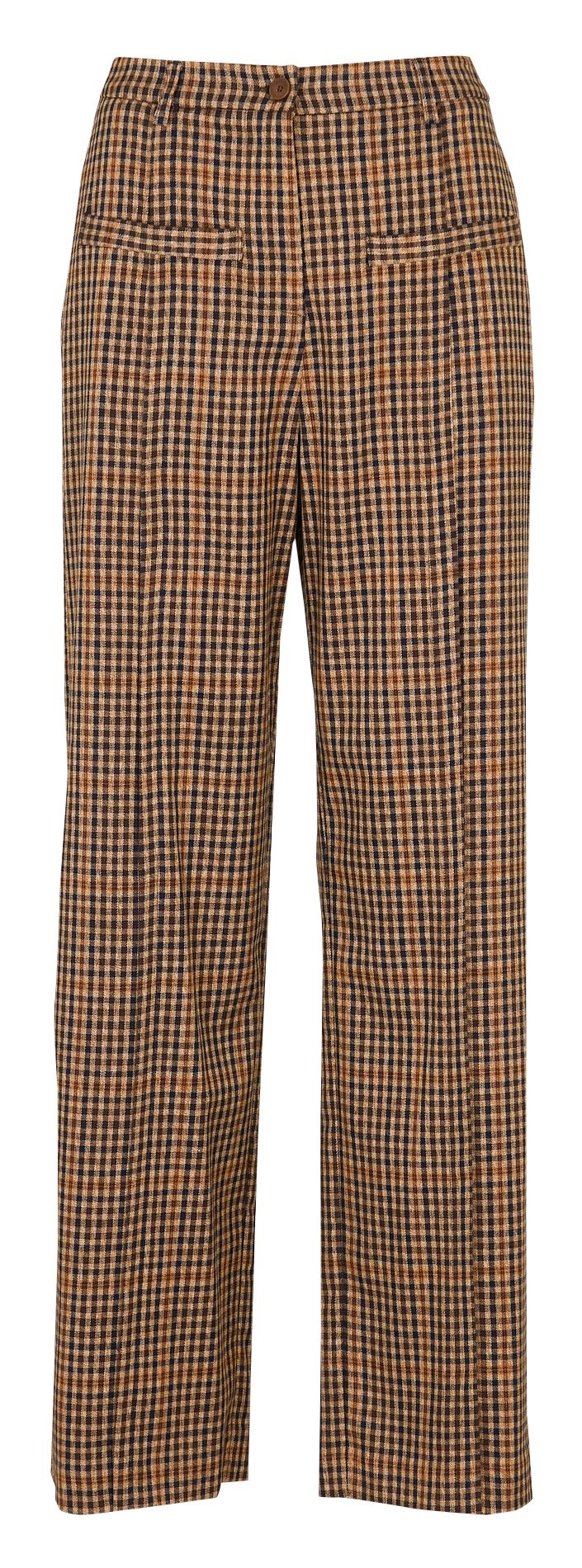 Pantalon large à carreaux IMPERIAL Marron