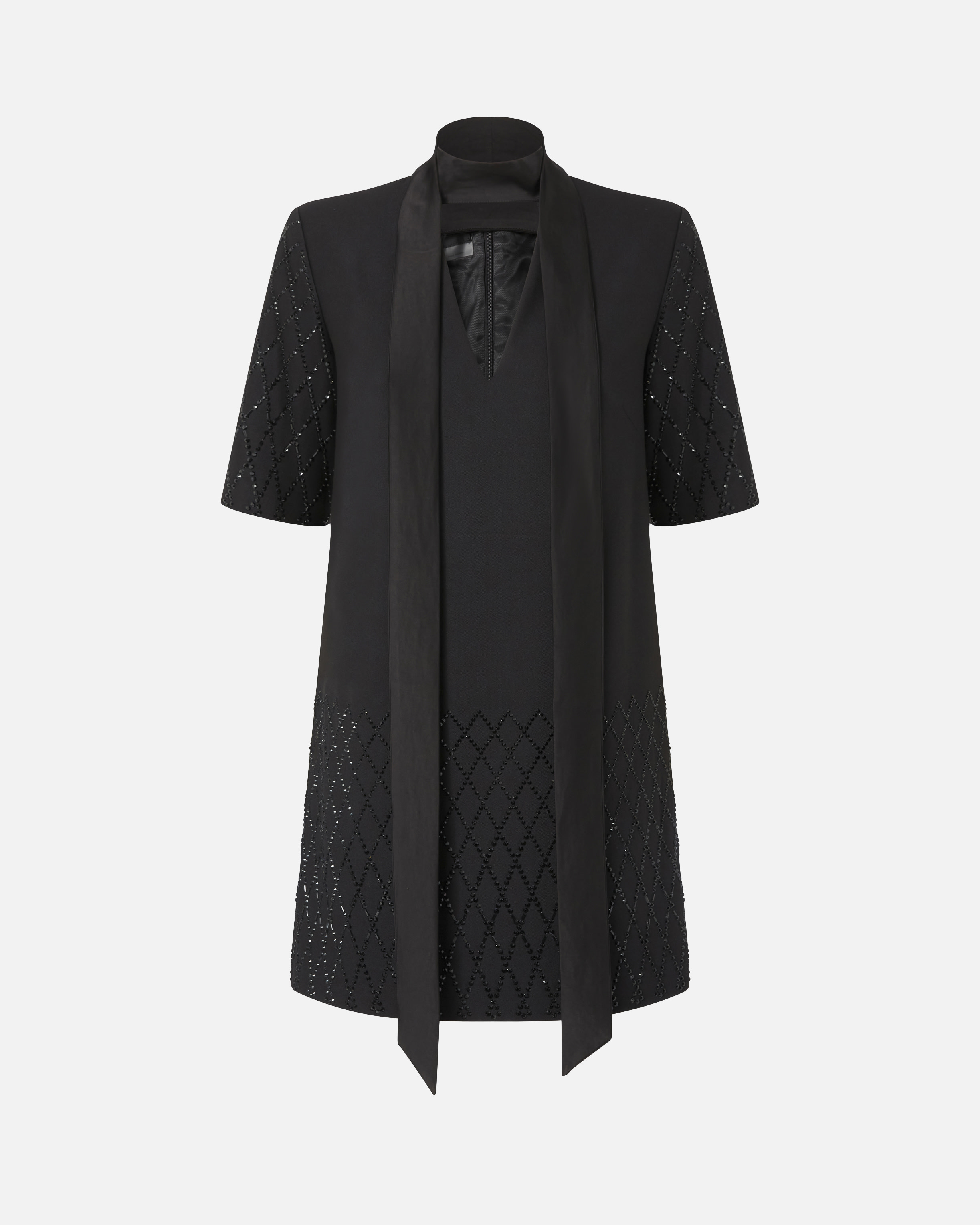 T-shirt dress with rhinestones PINKO Black