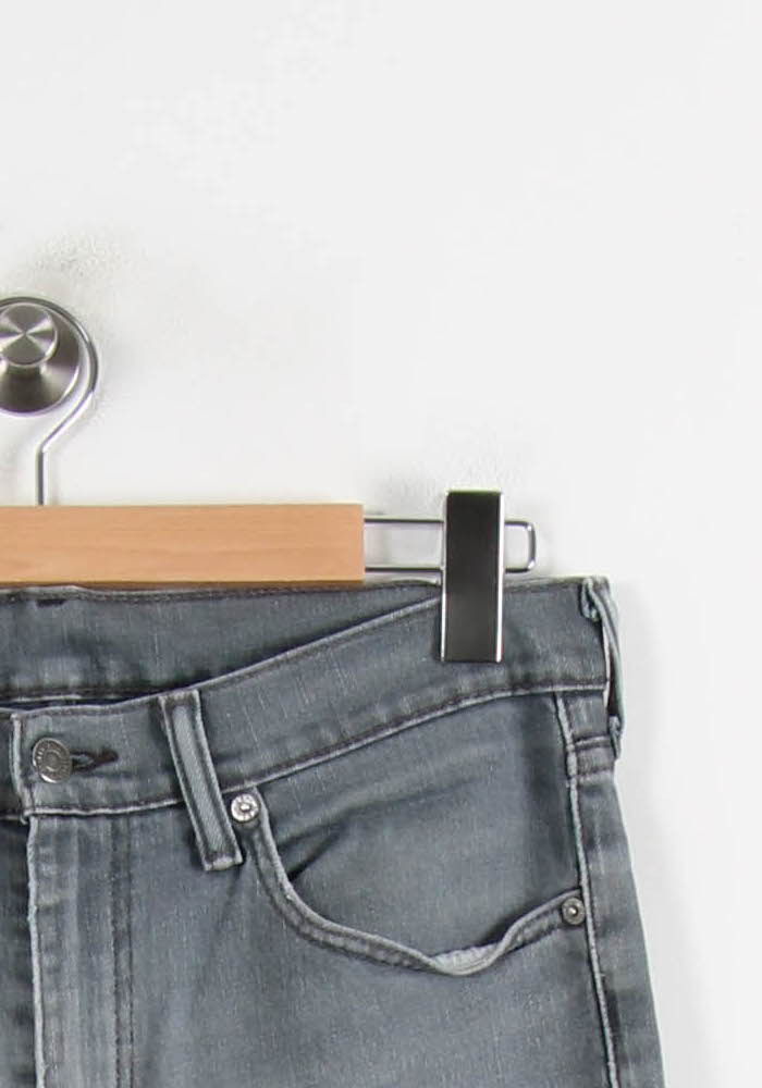 Cropped slim jeans with studs LEVI'S - Seconde main Grey