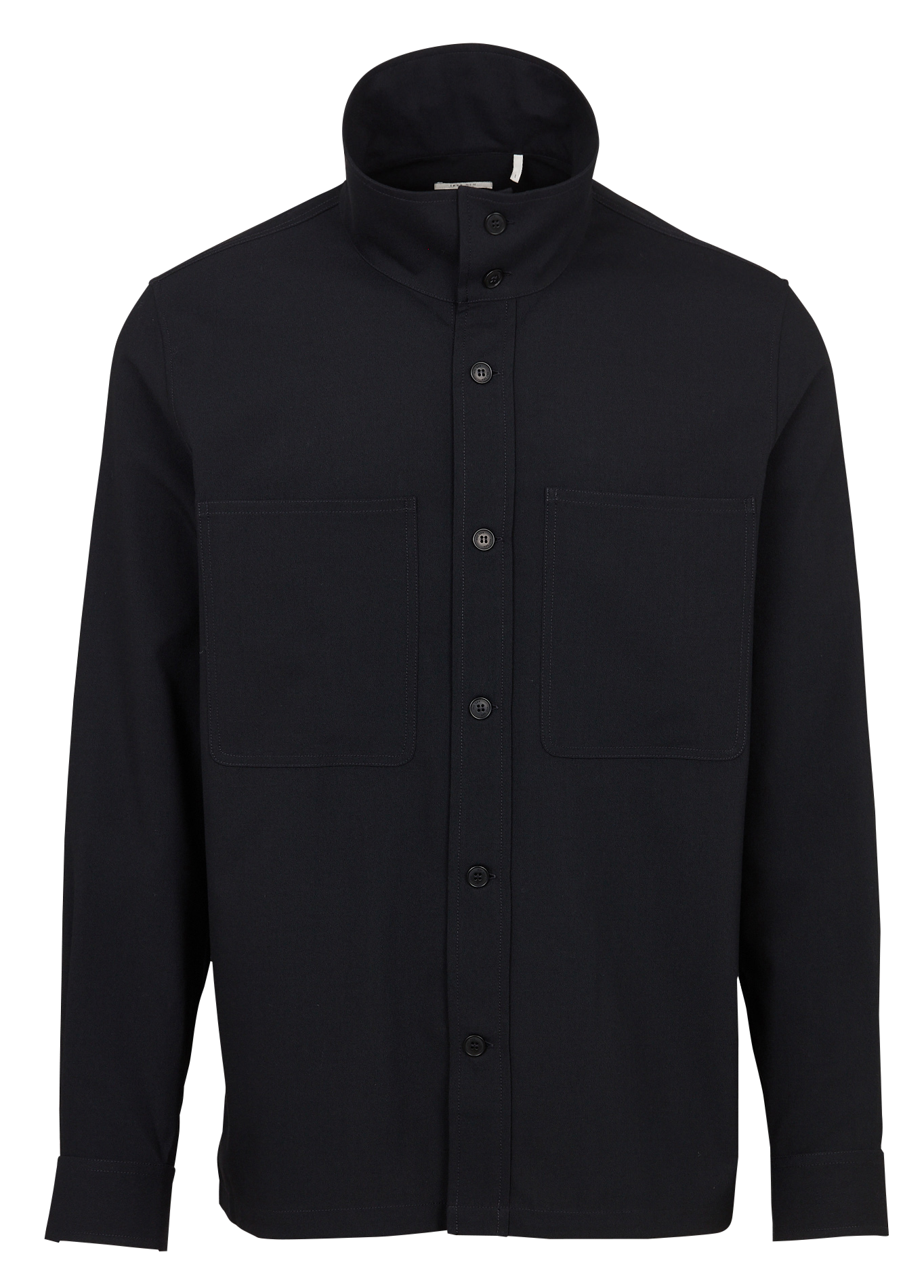 Surchemise droite boutonnée unie IKKS Bleu