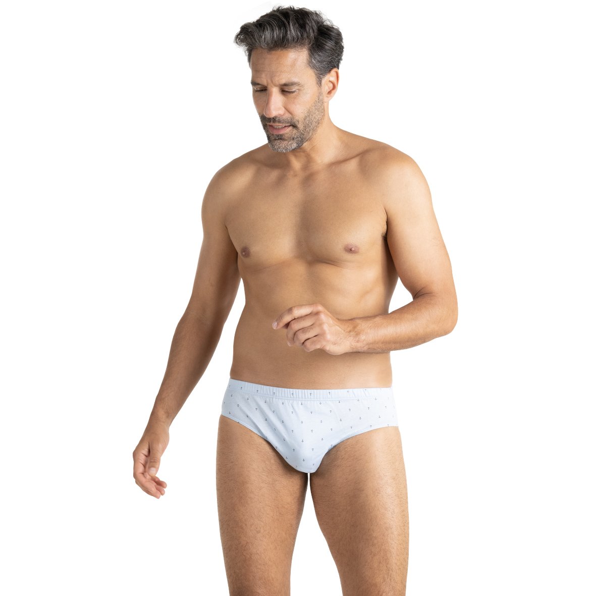 Mercerized cotton low-rise panties White