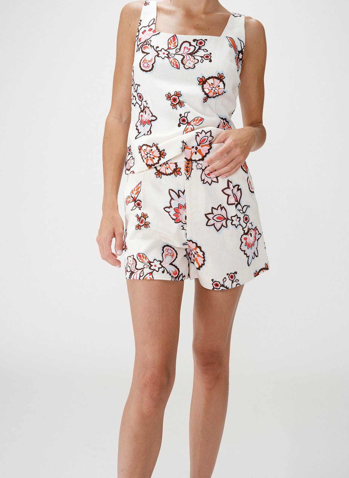 Short imprimé GRACE ET MILA Blanc