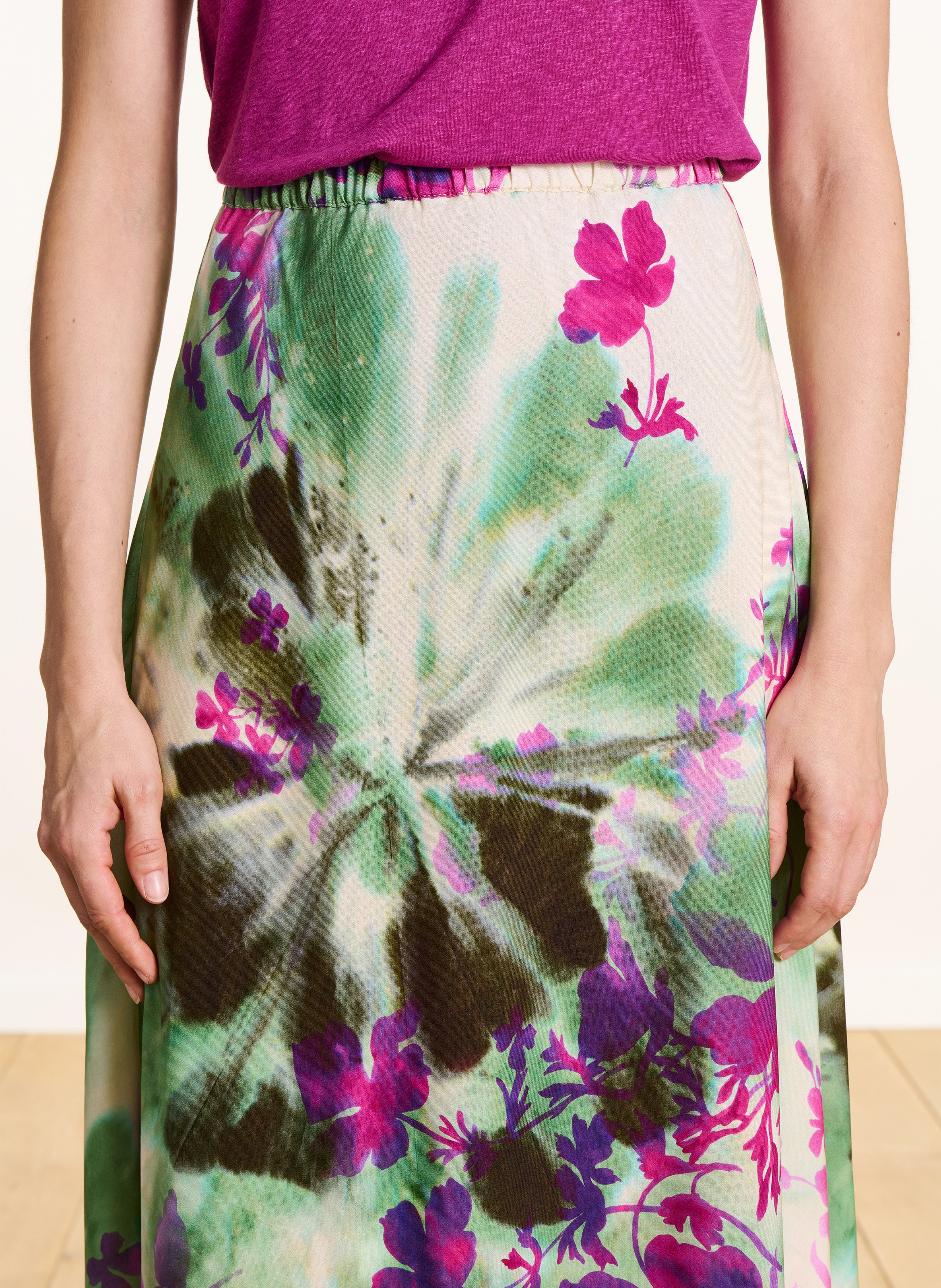 Jupe longue imprimée LA FEE MARABOUTEE Multicolore