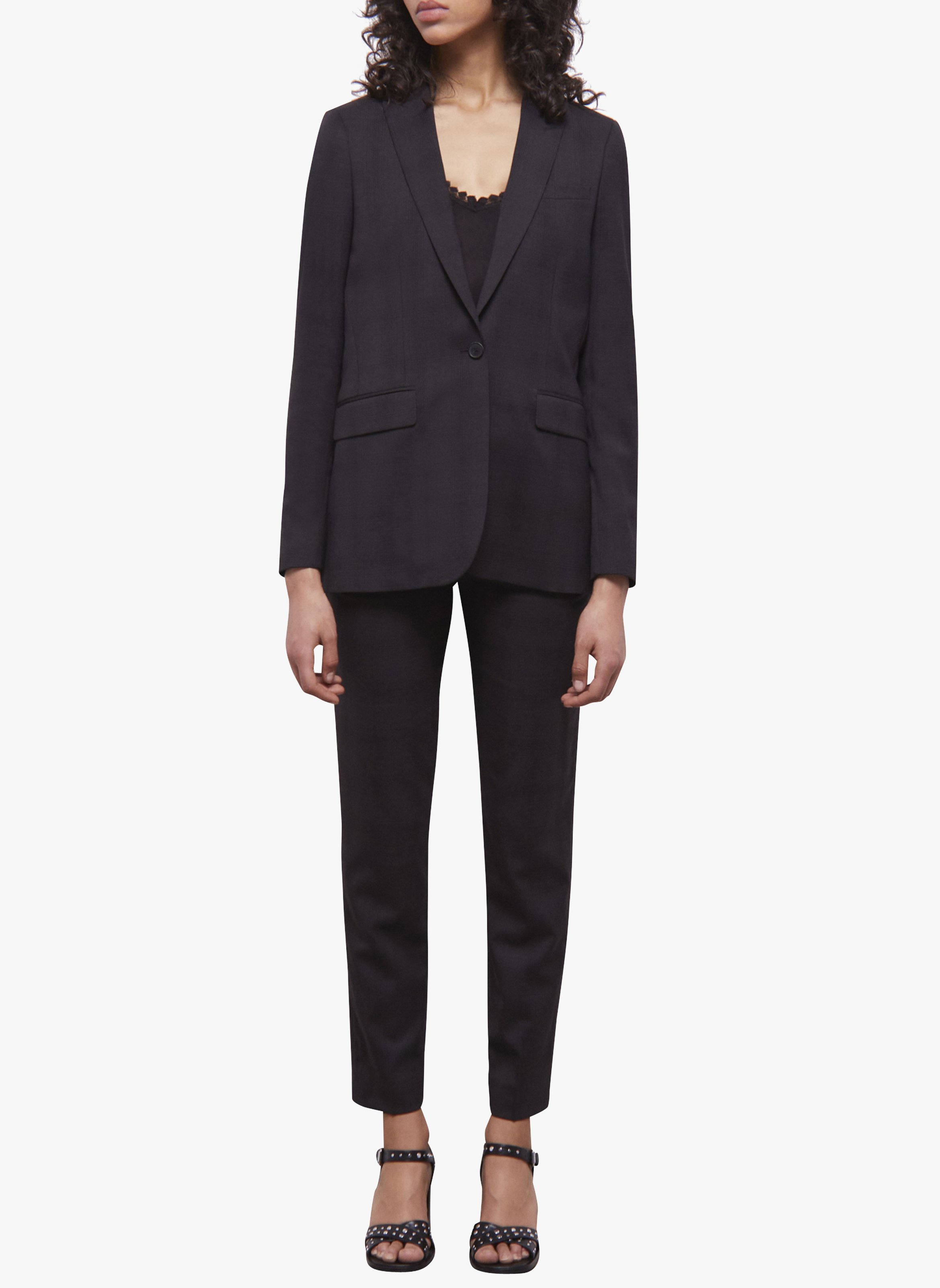 Veste de tailleur à carreaux THE KOOPLES Noir