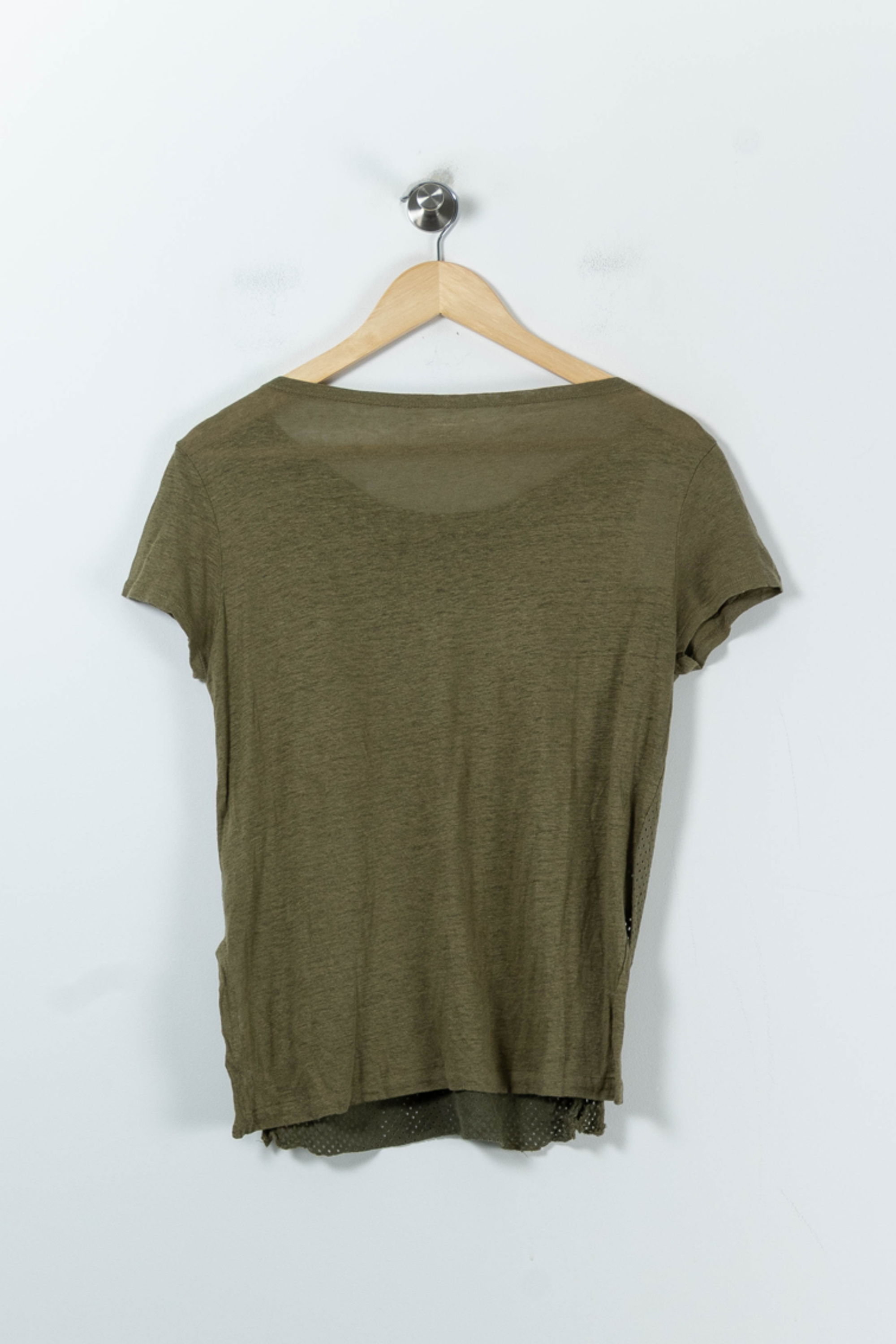 Tommy Badge T-shirt MAJESTIC FILATURES - SECONDE MAIN Green