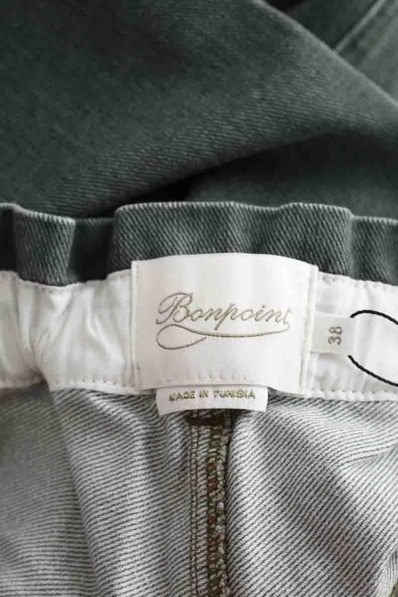 - Straight-leg jeans
- 5 pockets
- Straight cut
- Faded effect BONPOINT - Seconde Main Green