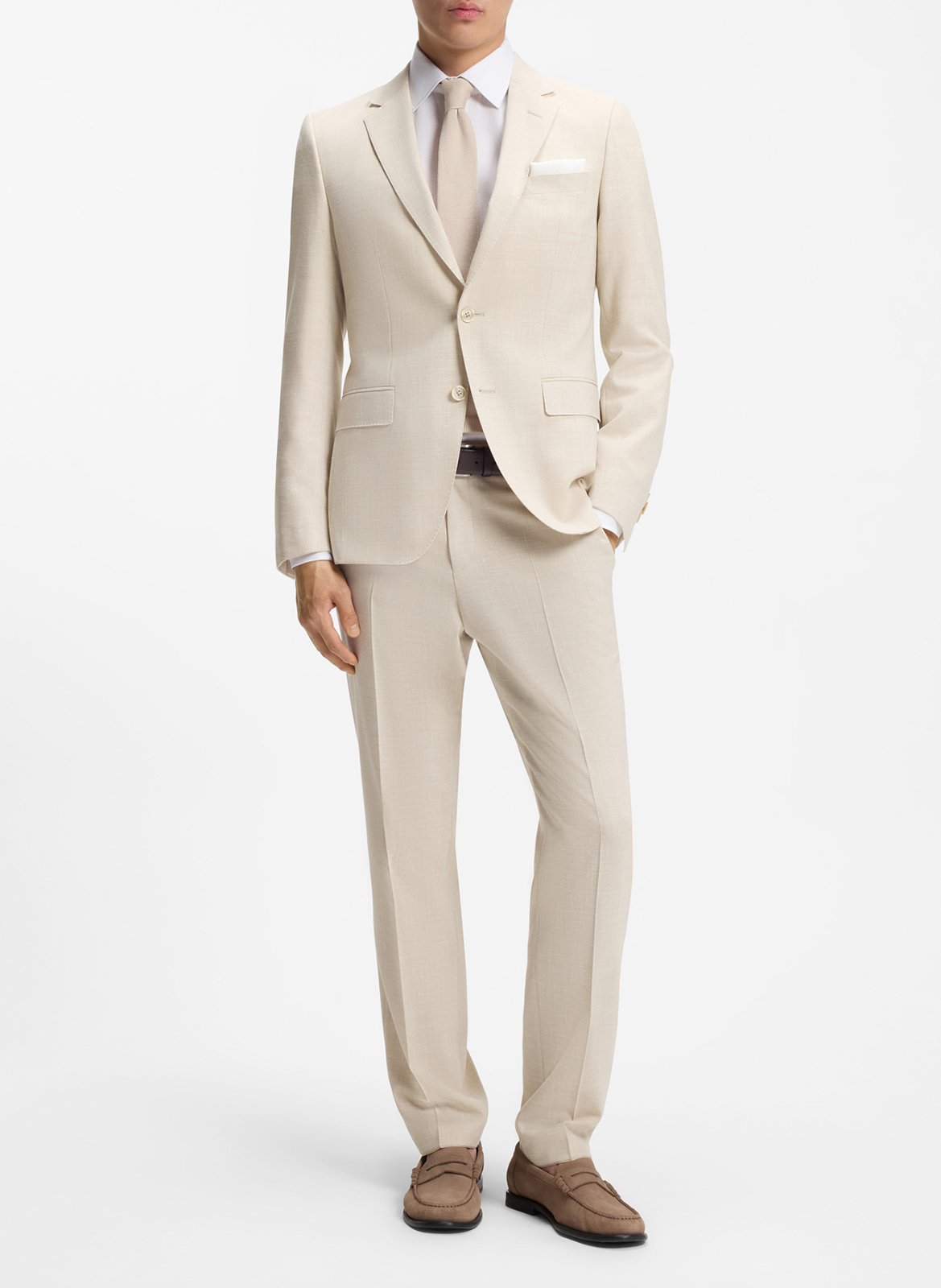 Costume deux pièces slim-fit BOSS Beige