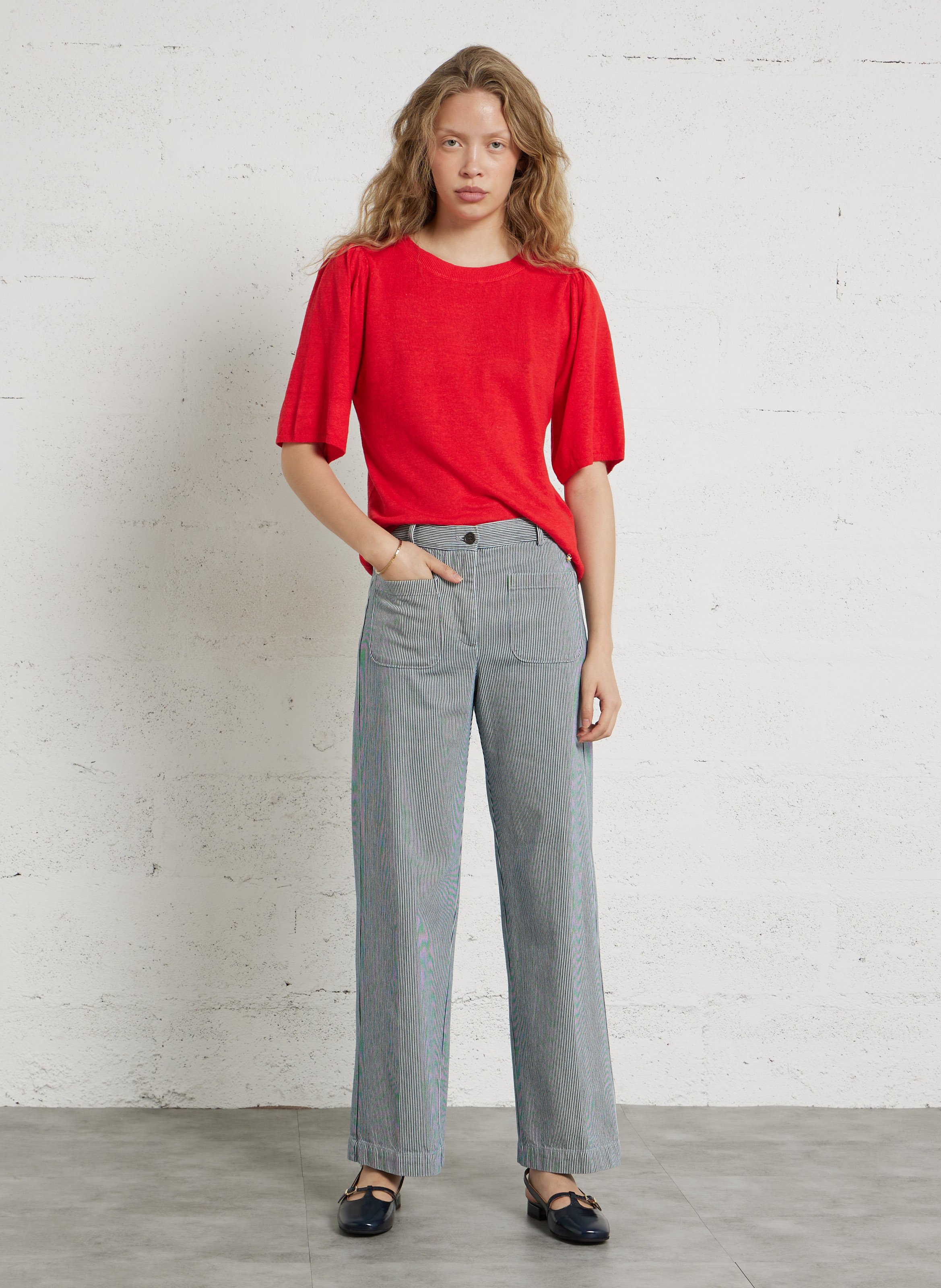 Patent leather babies slingback MELLOW YELLOW Blue