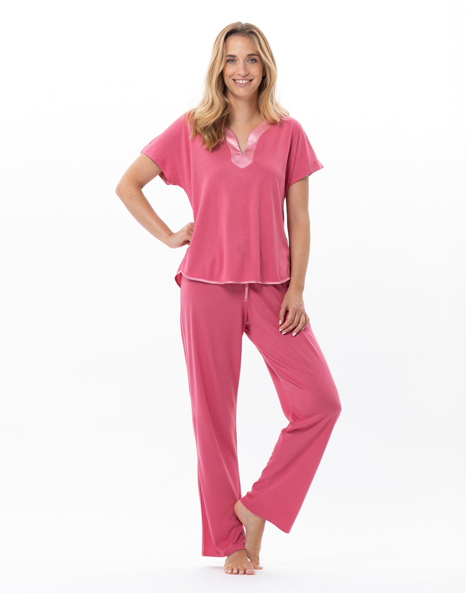 Cotton modal pajamas LE CHAT Pink