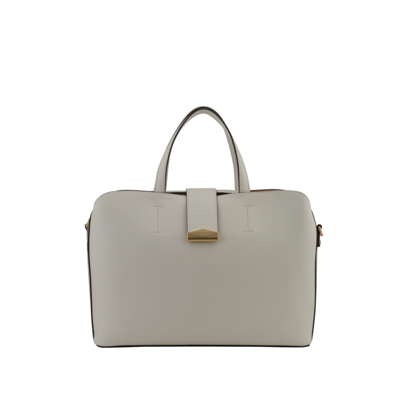 Calfskin leather handbag POURCHET