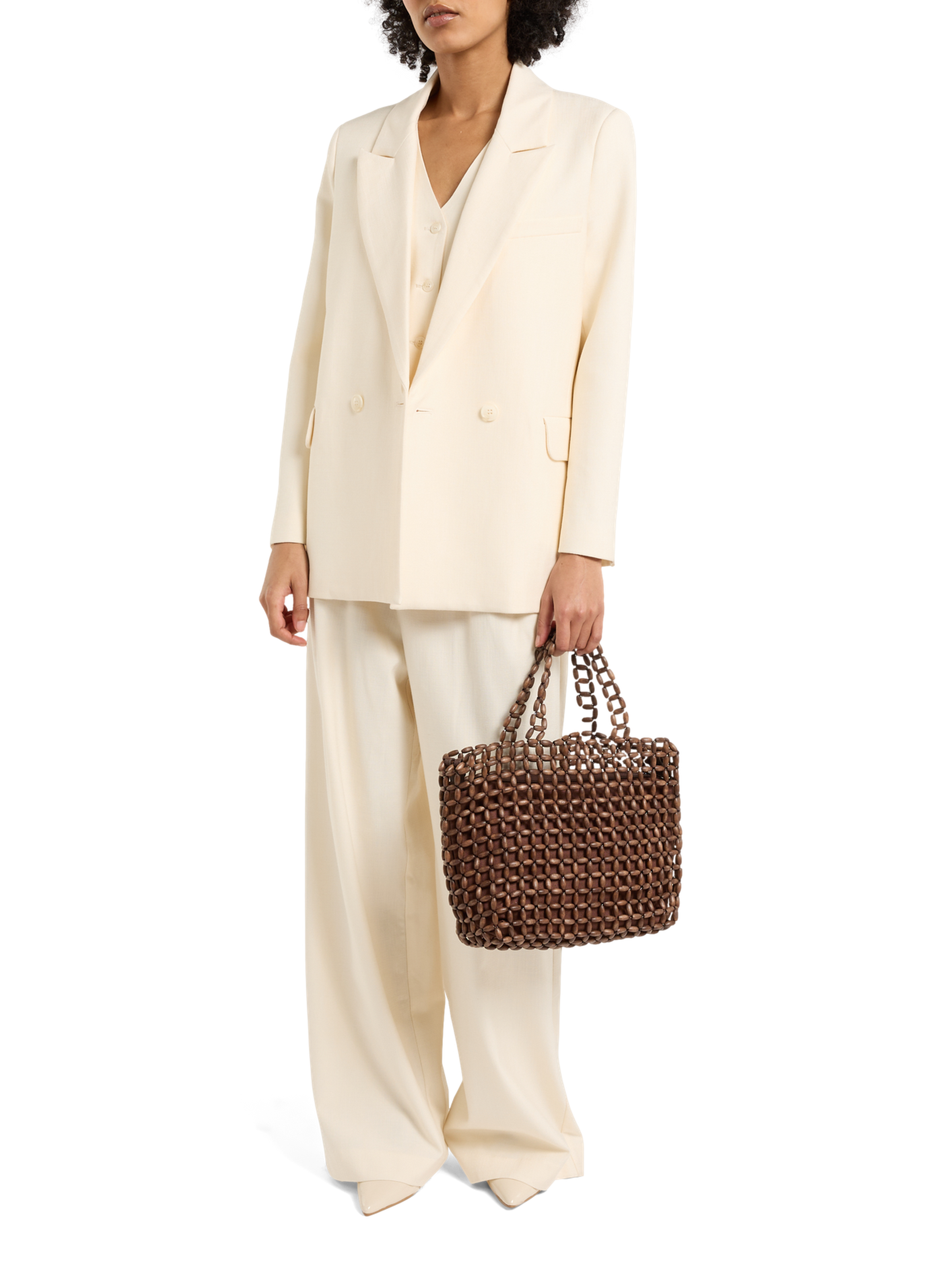 Handtas van hout SAISON 1865 Bruin