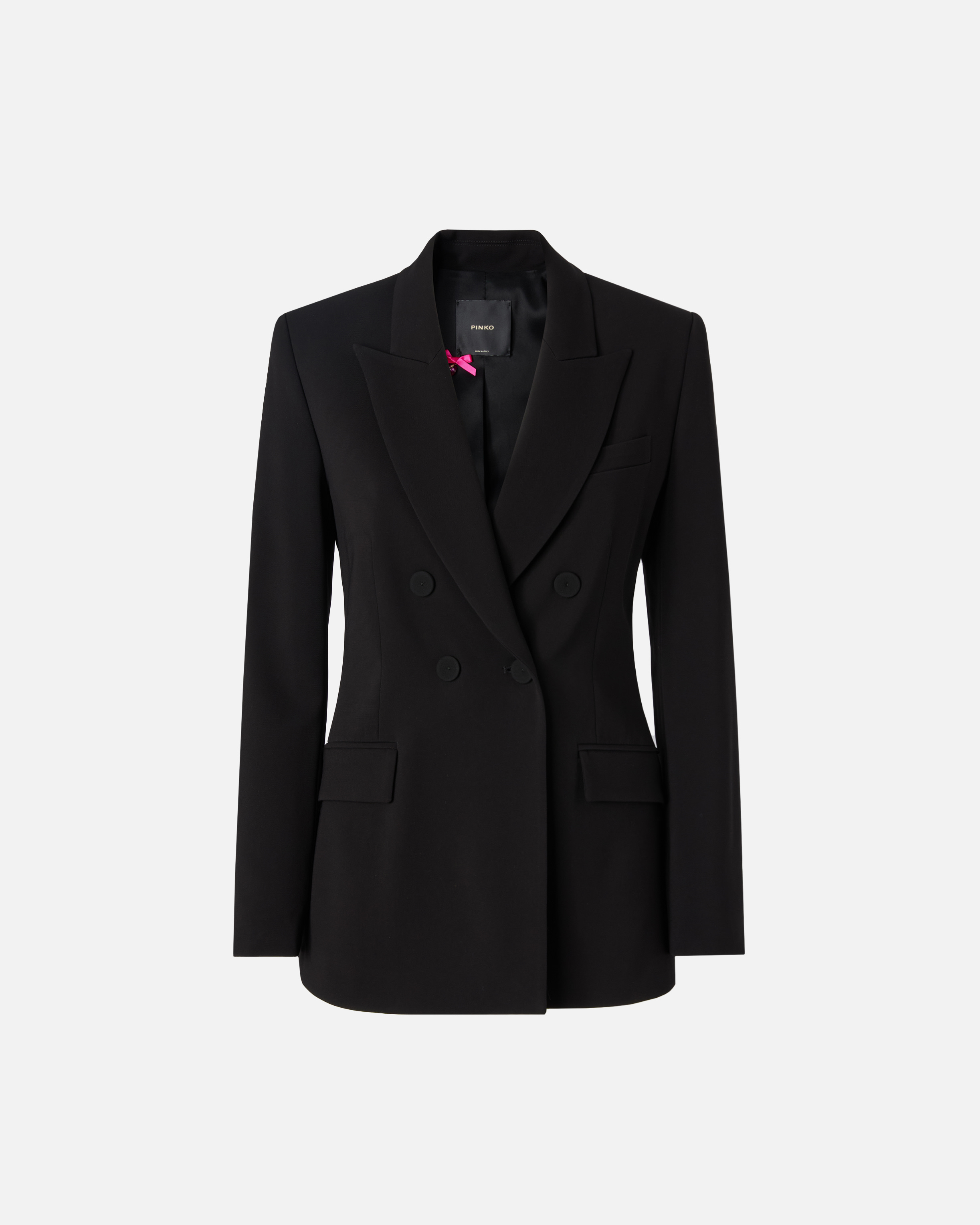 Fitted double-breasted jacket PINKO Black