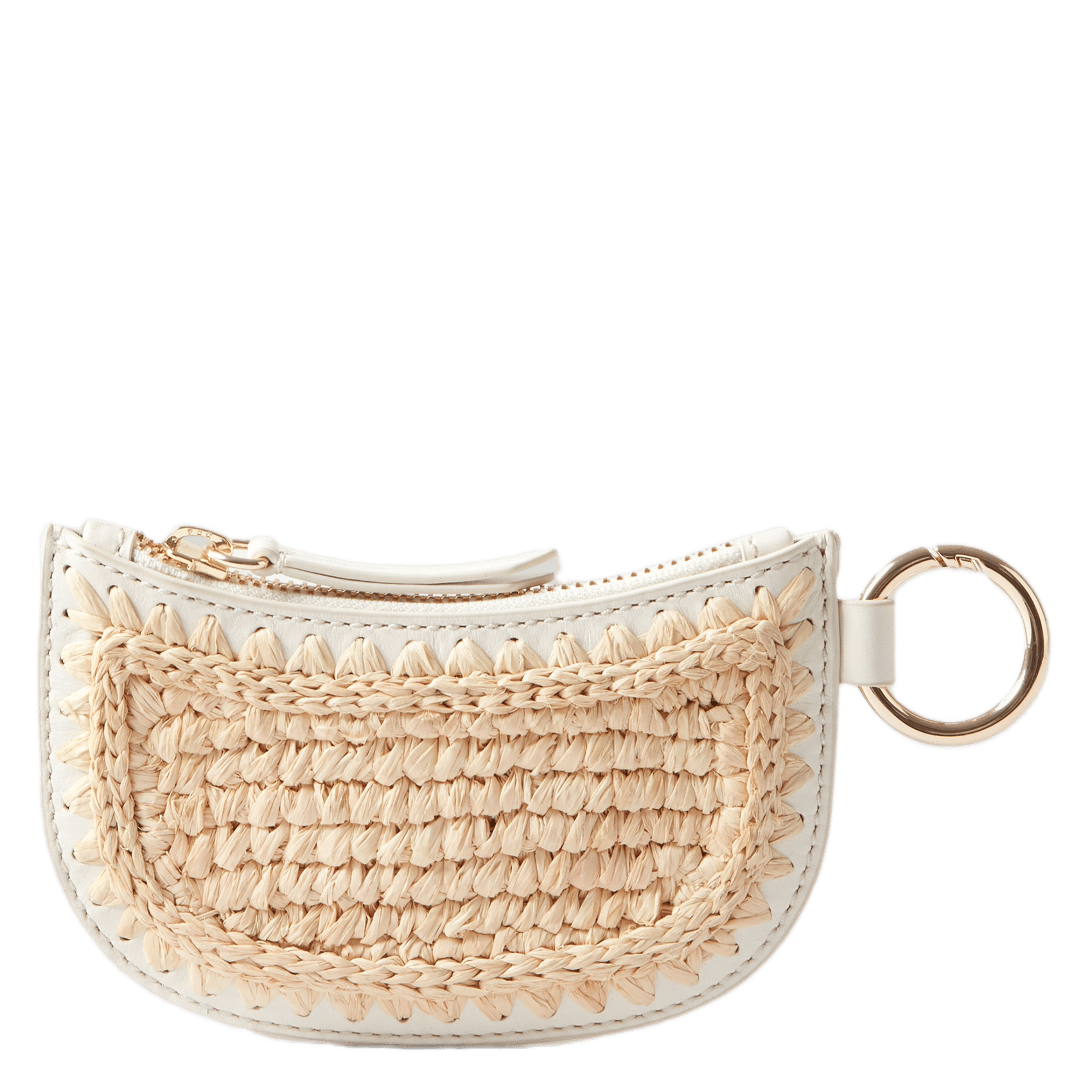 Porte monnaie raphia CLAUDIE PIERLOT Beige