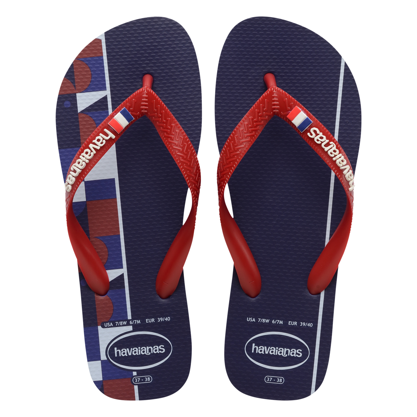 Slippers met print HAVAIANAS Blauw