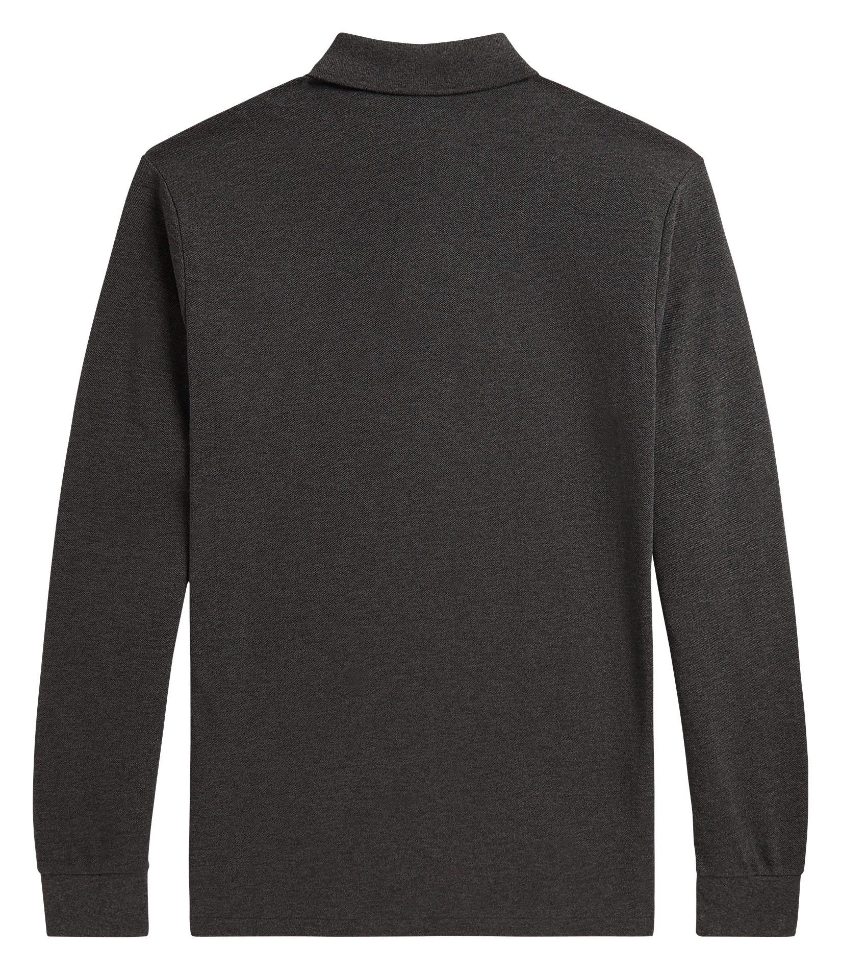 Langärmliges Poloshirt aus Baumwoll-Piqué, Regular Fit | Grau POLO RALPH LAUREN Herren