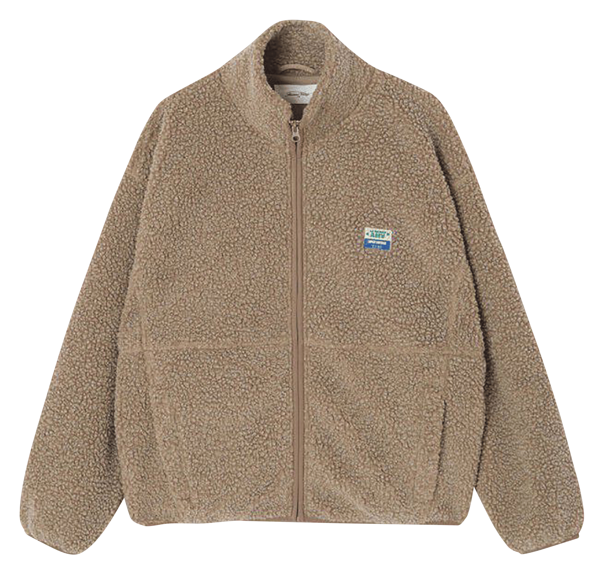 Zip-up fleece jacket AMERICAN VINTAGE Brown