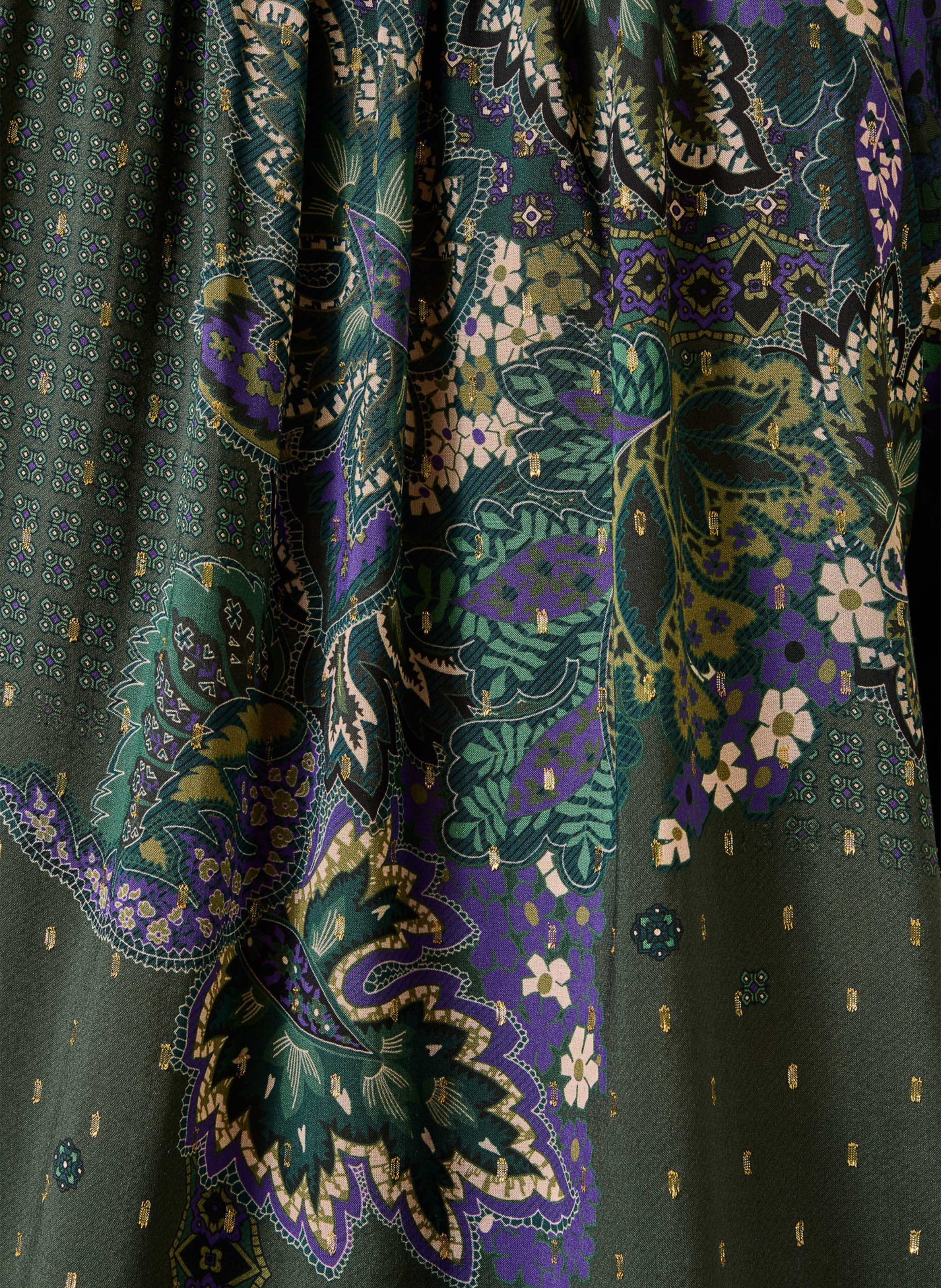 Blouse met tuniekhals LA FEE MARABOUTEE Groen