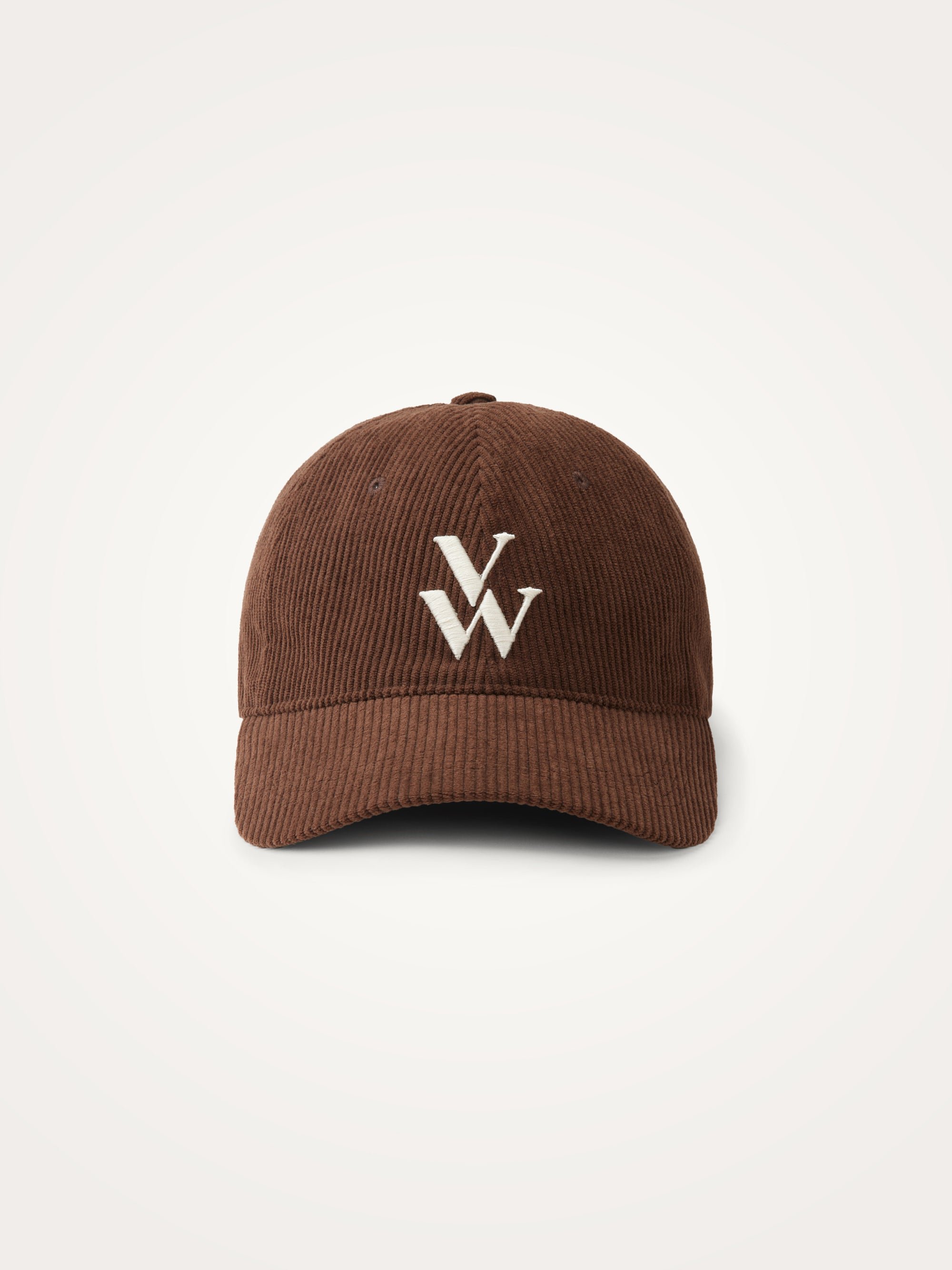 Embroidered monogram cap VANESSA WU Brown