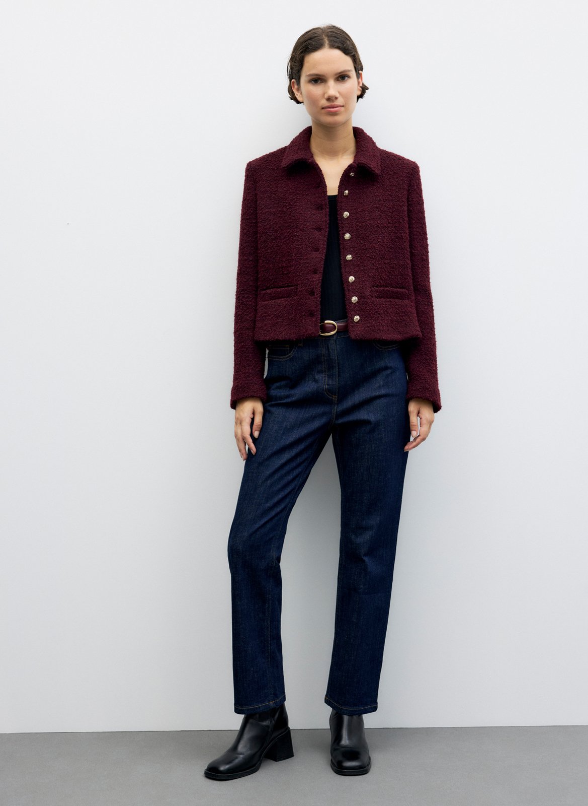 Straight jacket with classic buttoned collar GERARD DAREL Pink