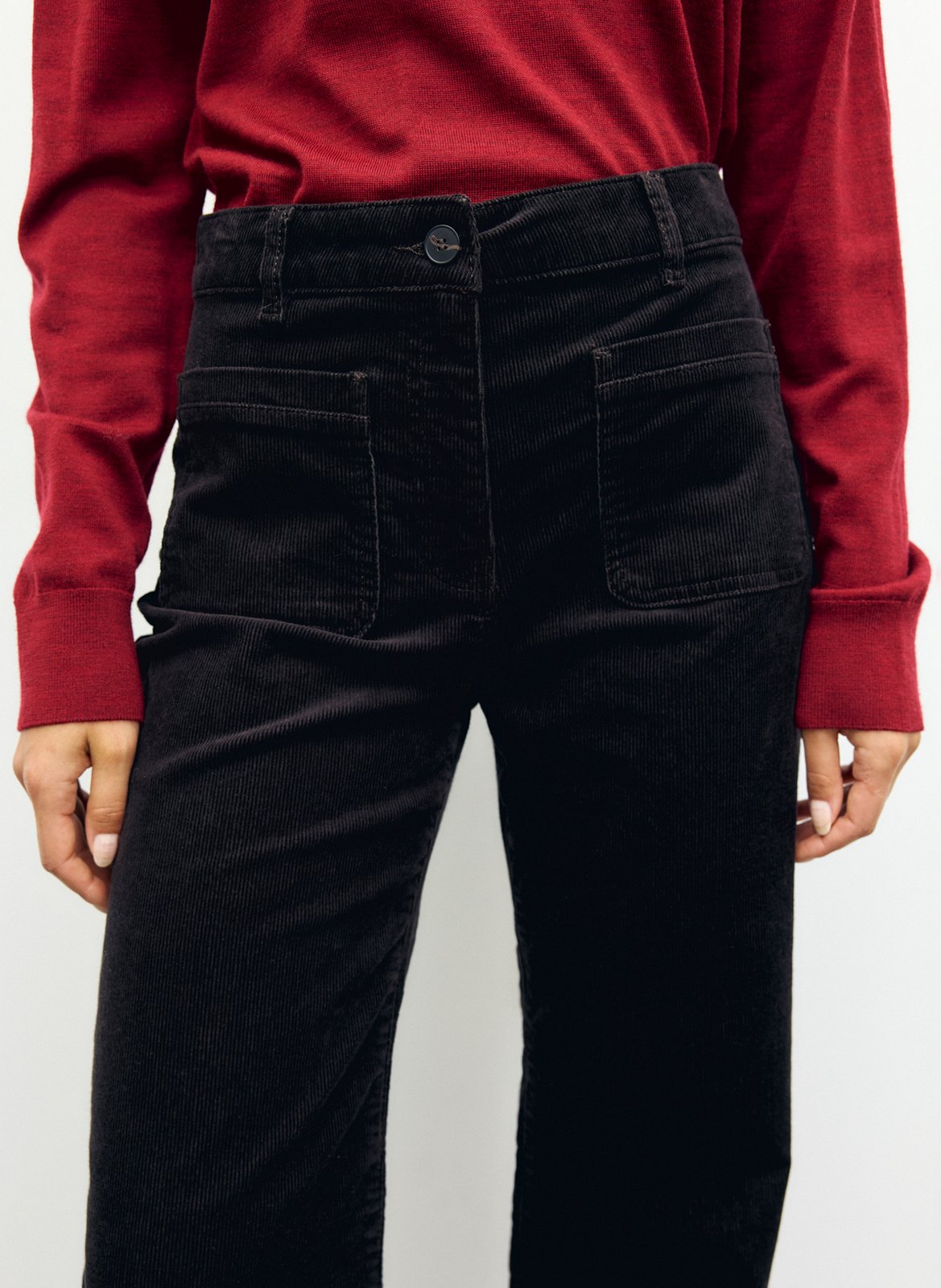 Ausgestellte Hose aus Baumwoll-Mix GERARD DAREL Braun