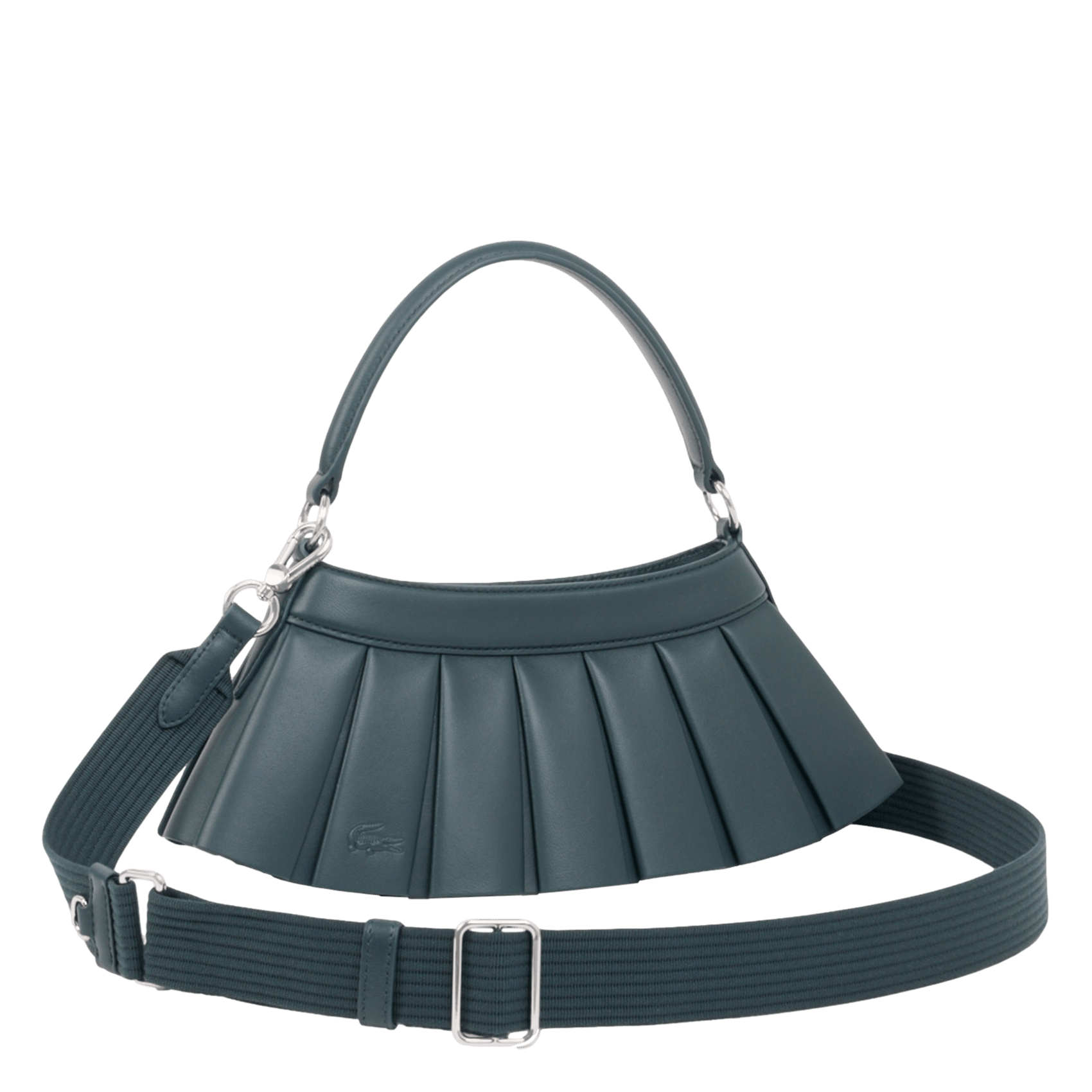 Handtasche H Lenglen aus Leder LACOSTE Grun
