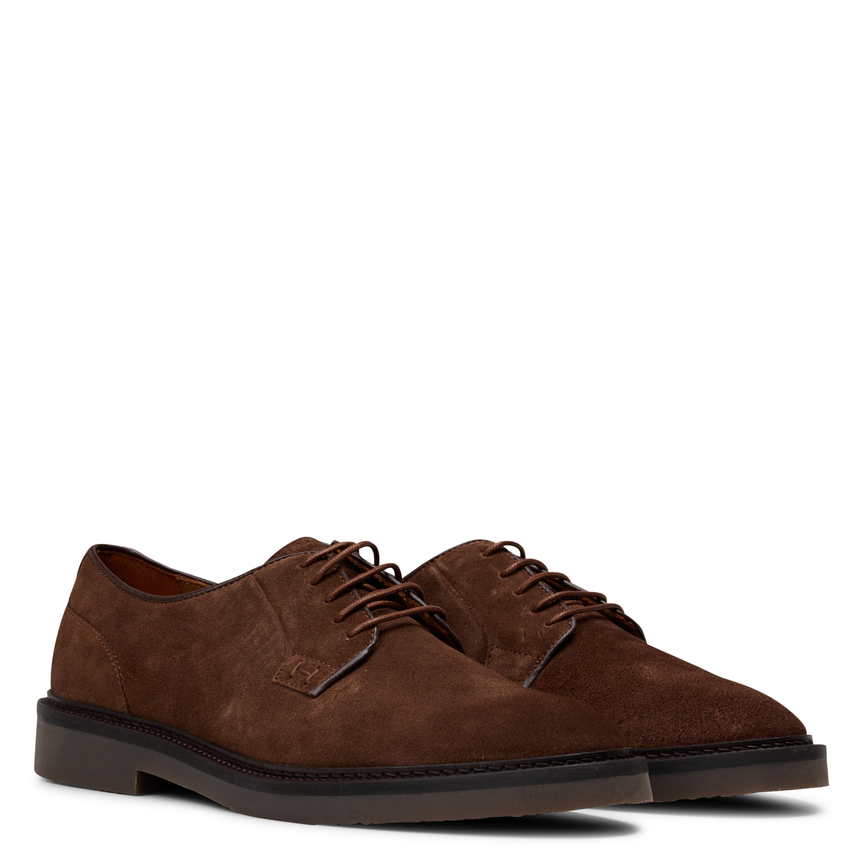 Lederschuhe in Wildlederoptik HACKETT Braun