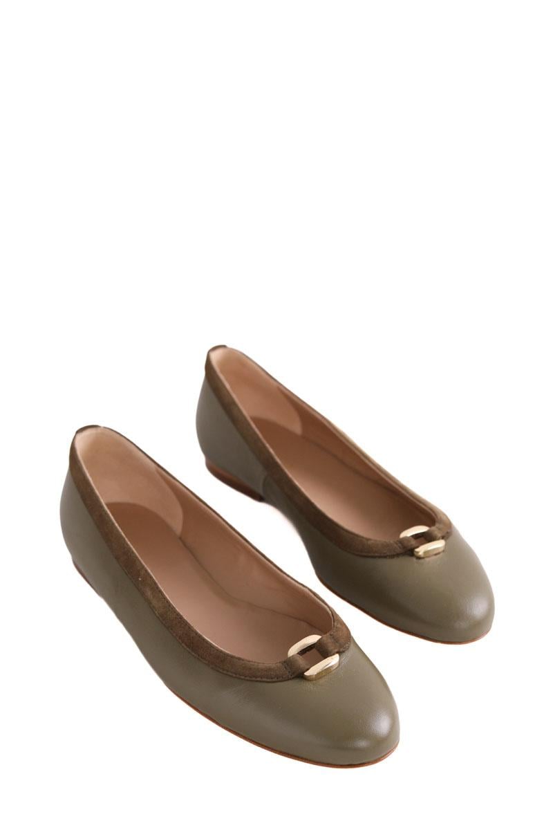 Ballet pumps LK BENNETT - Seconde Main Khaki