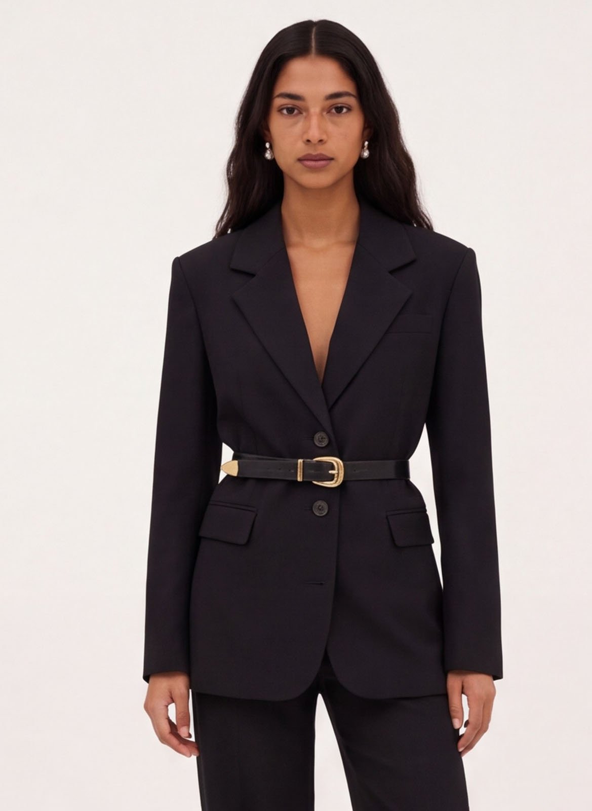 Rechte blazer met reverskraag KOOKAI